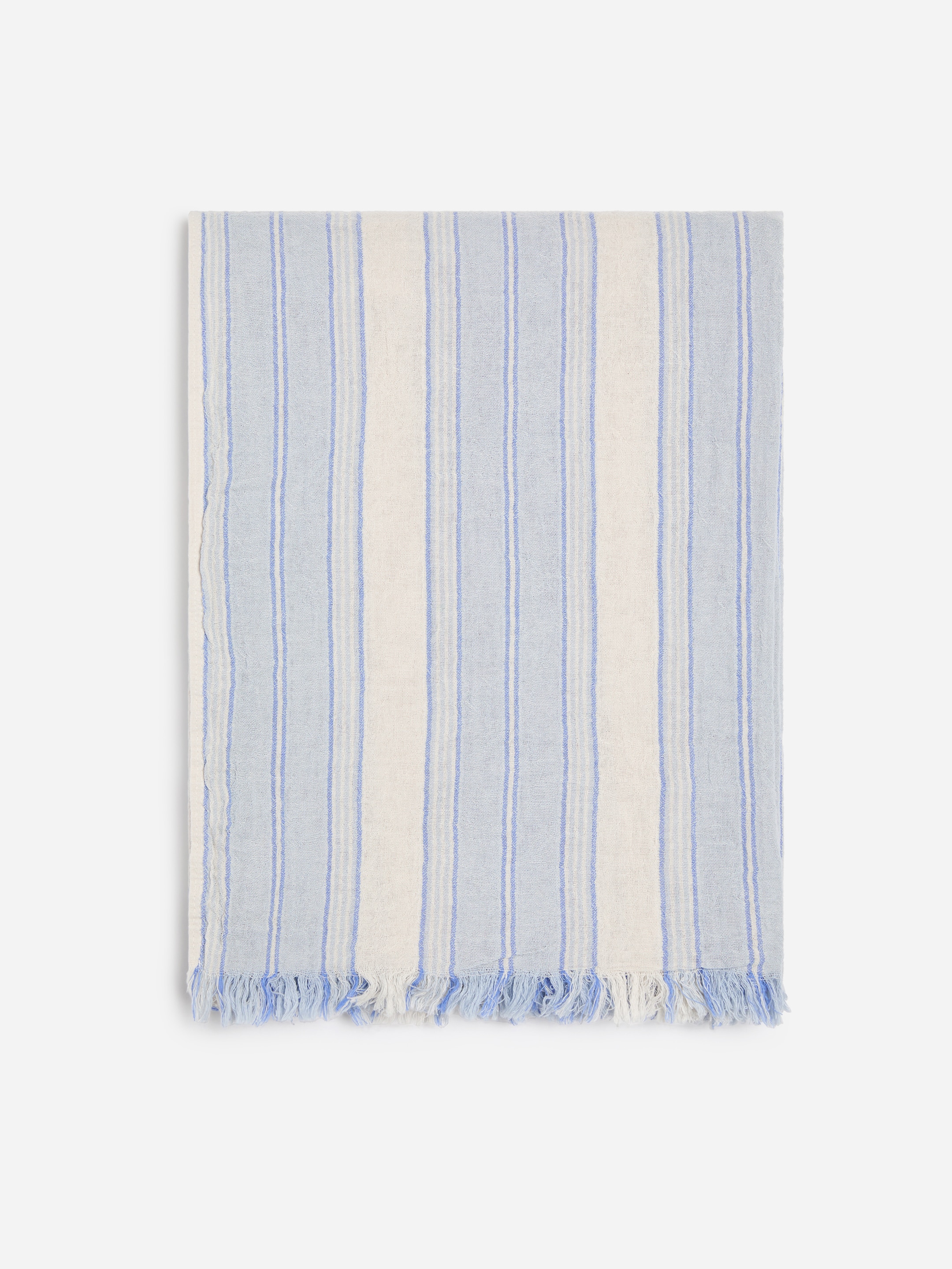Asciugamano in cotone intessuto - Blu medio/Bianco - Homeware - StillMedia/DescriptiveStillLife - 3