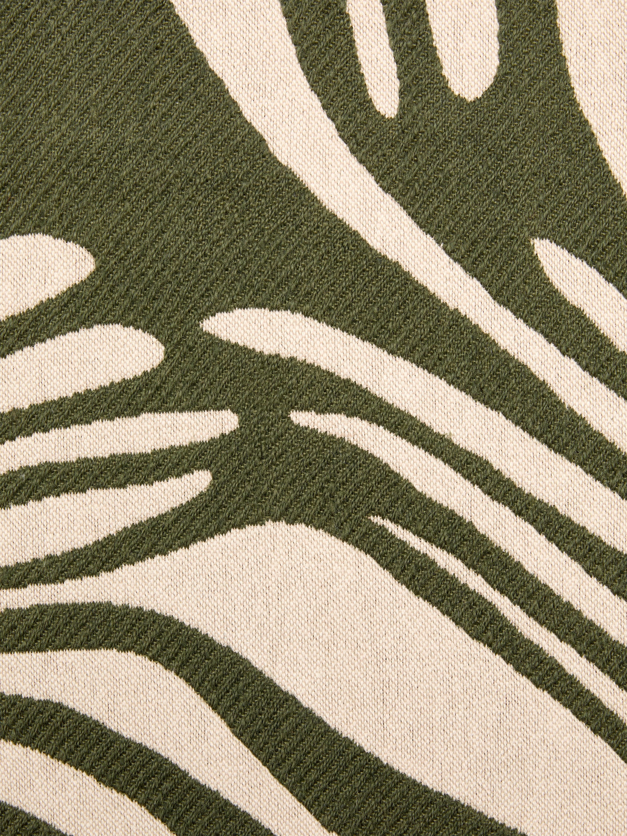 Cotton Wool Cushion Cover 40 x 60 cm - White/Green - Homeware - StillMedia/DescriptiveDetail - 1