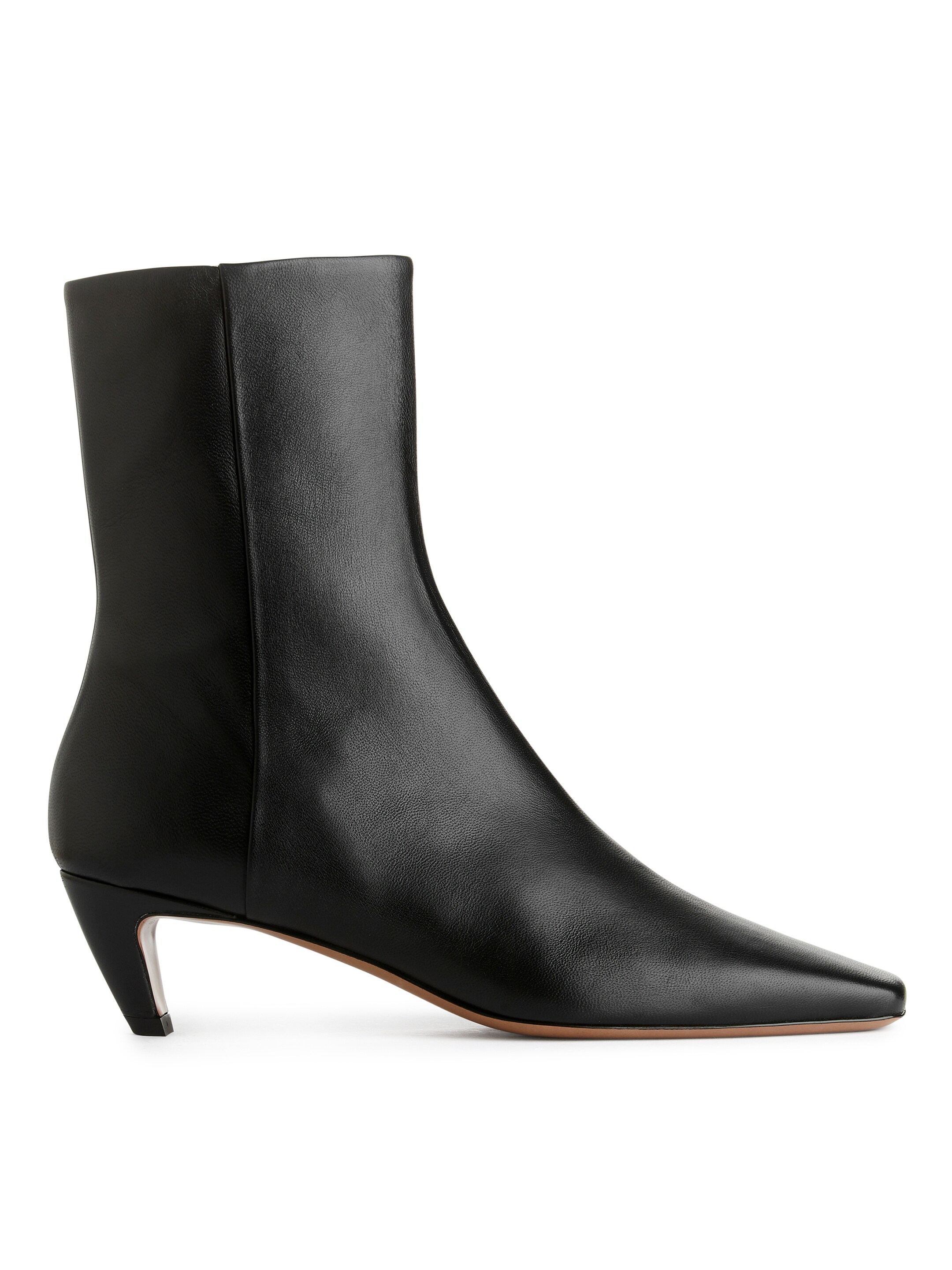 Buty za kostkę z kwadratowymi noskami-#272628-7245