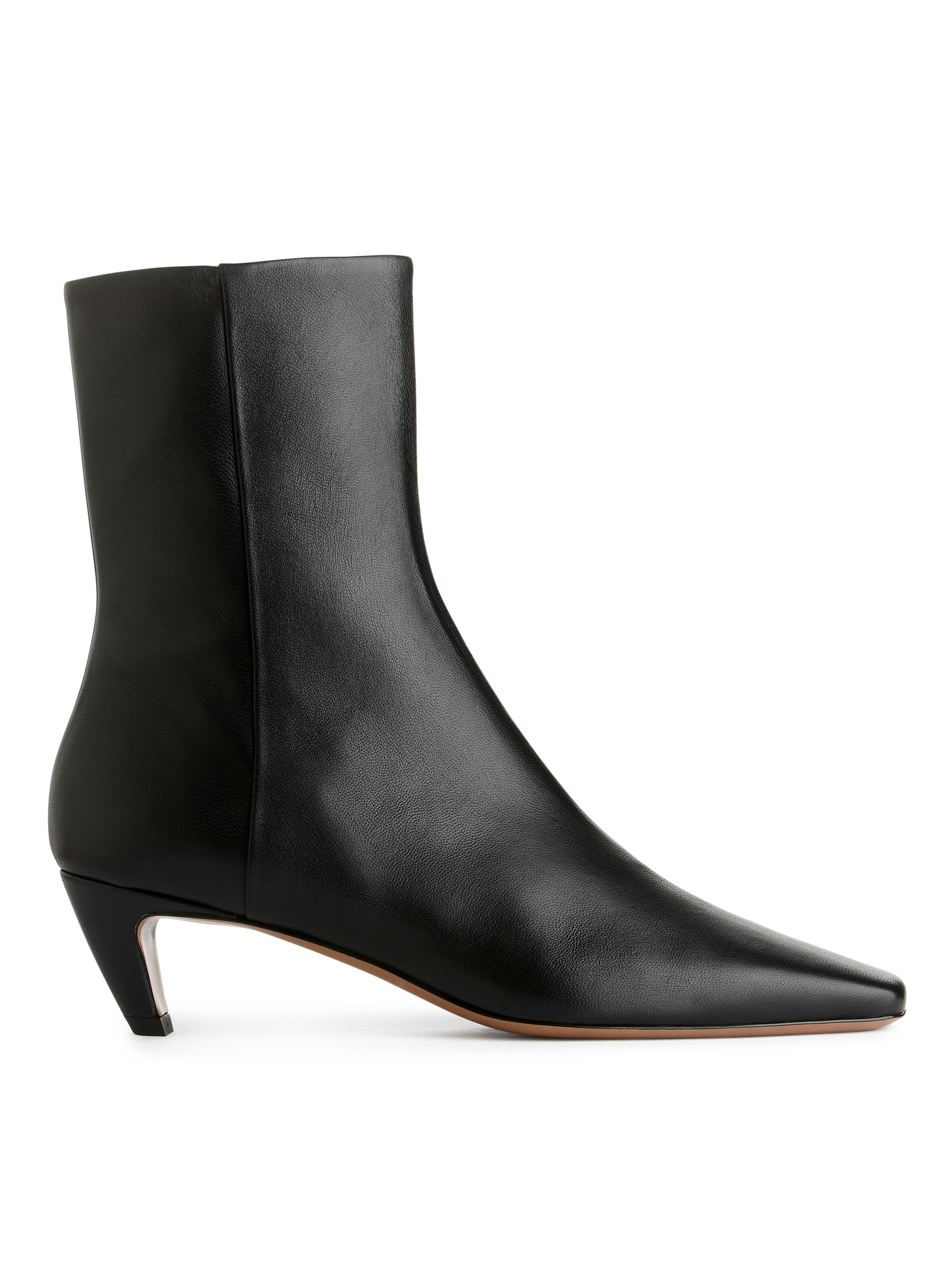 Buty za kostkę z kwadratowymi noskami-#272628-7245