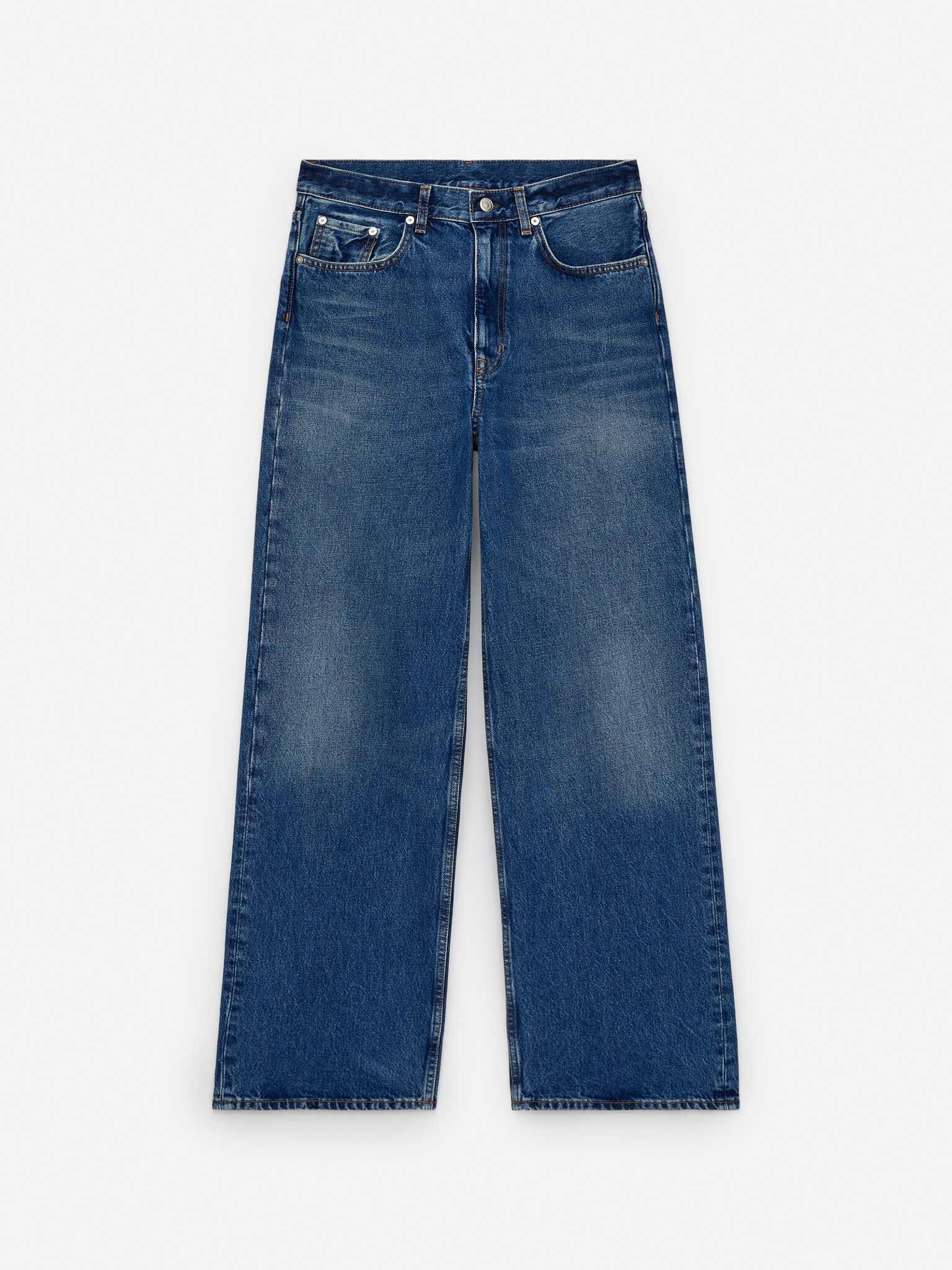 CORAL Wide Jeans - Blue/Dark Blue/Off White/Beige/Blue/Dark Blue/Dark Grey