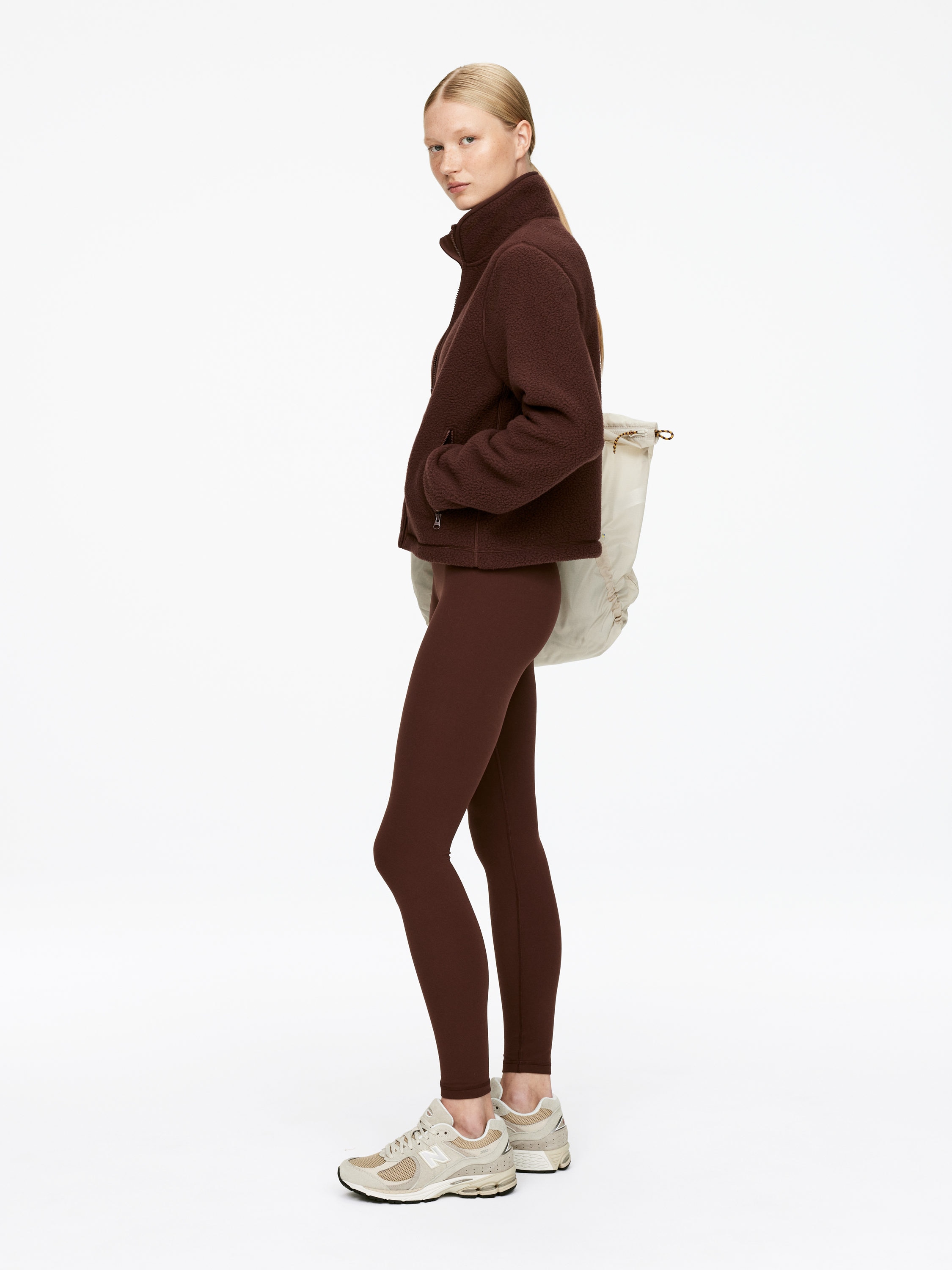 Fleece Jacket - Burgundy - Slim fit - Women - StillMedia/Lookbook - 5