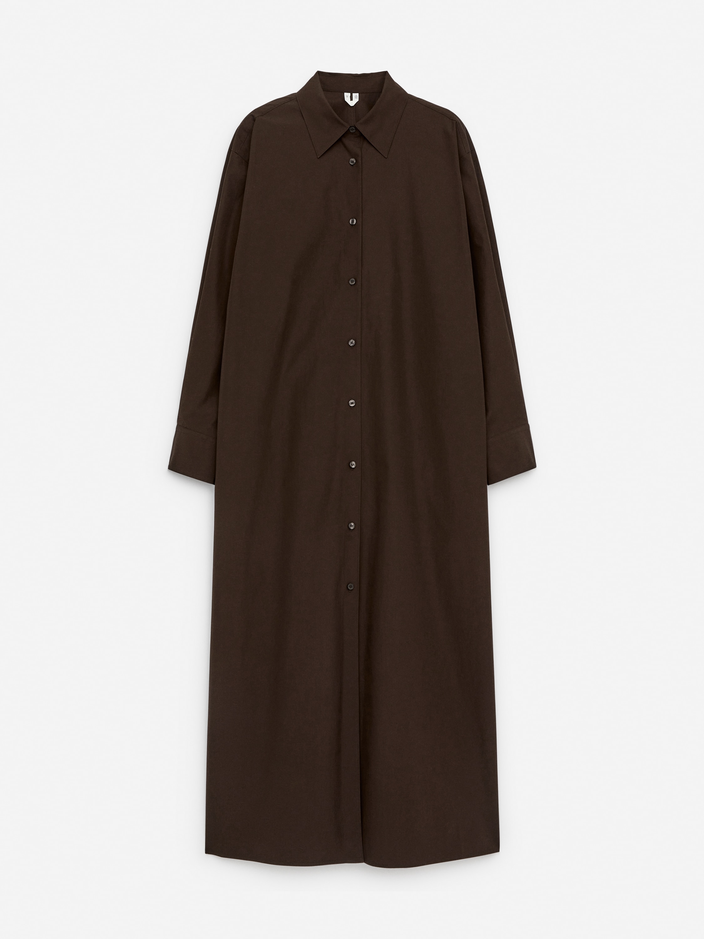 Chemisier oversize - Marrone scuro/Beige/Lilla/Bianco