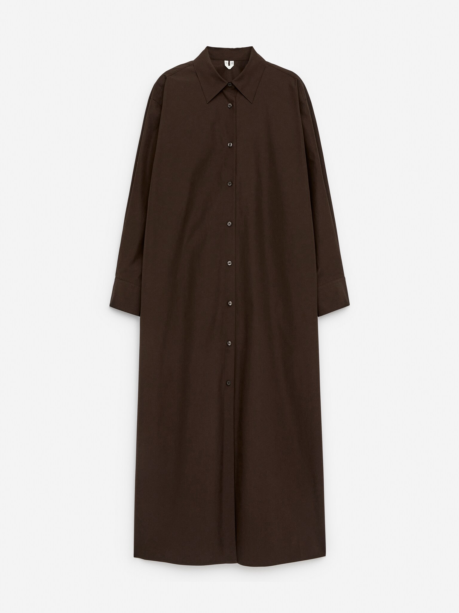 Szmizjerka oversize - Ciemnobrązowy/Beżowy/Biały - 2