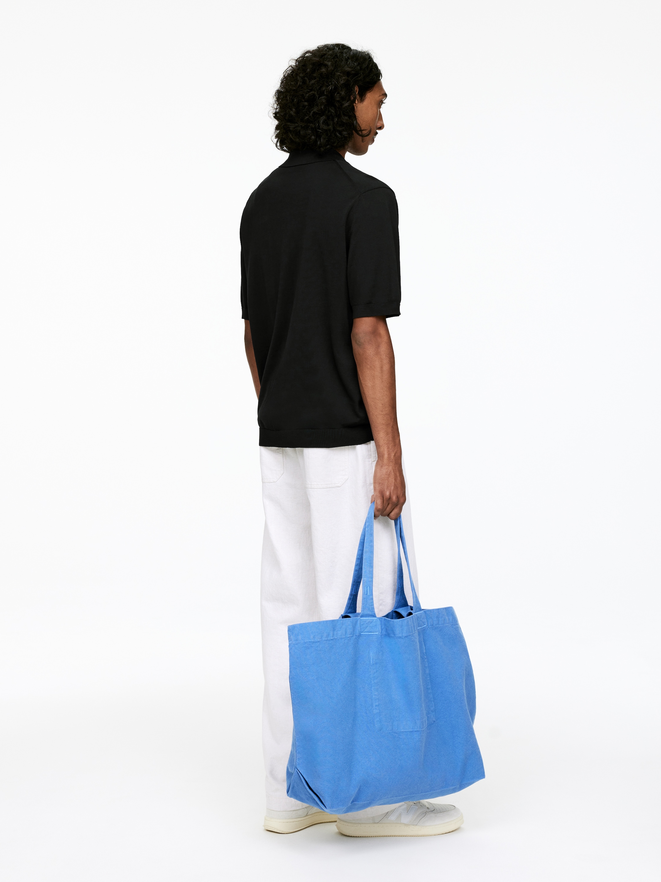 Größeres Bild anzeigen: Poloshirt aus Baumwollseide - Schwarz - Men | H&M AT 3