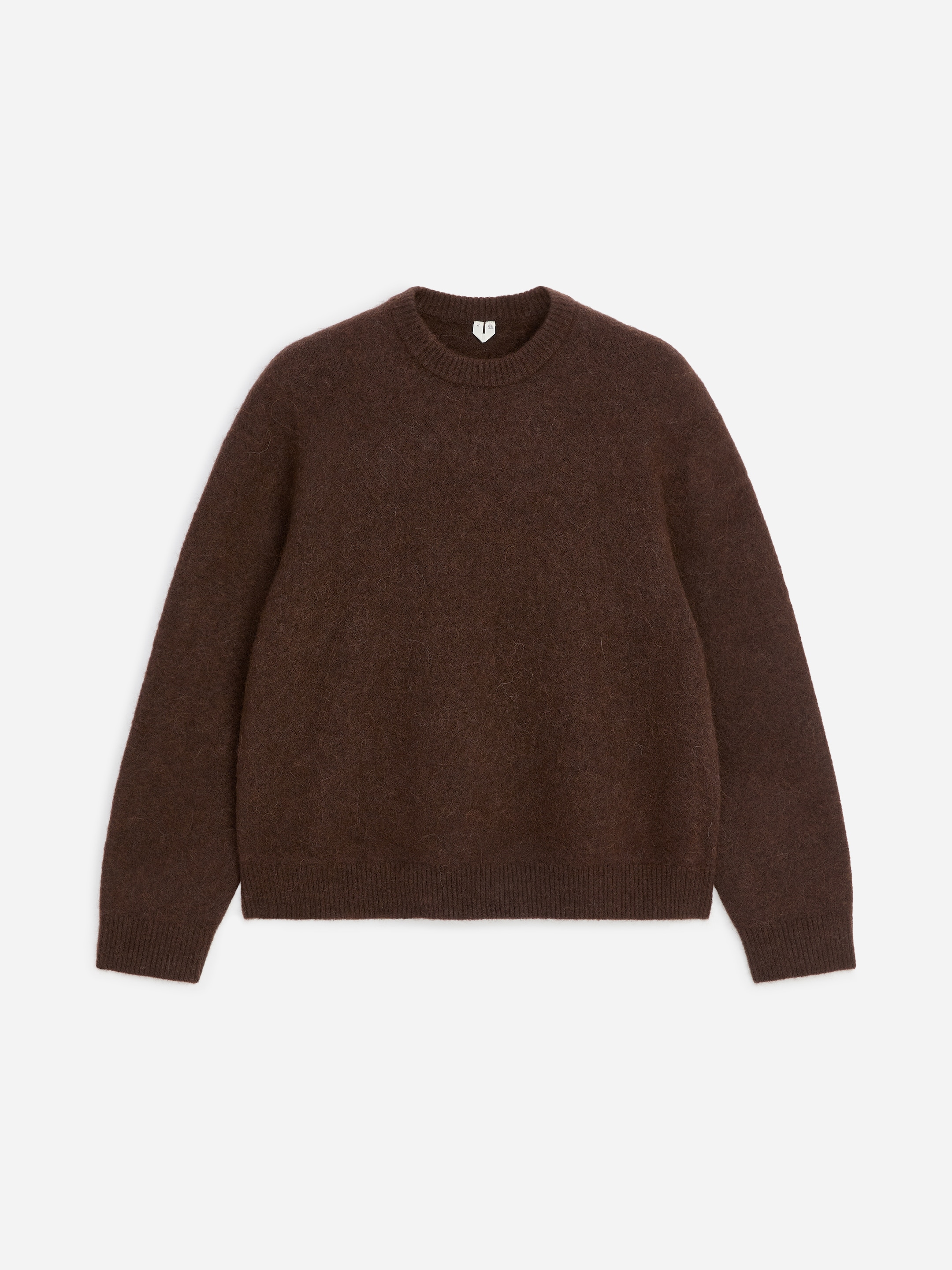 Maglione in misto alpaca e lana merino - Marrone scuro - Relaxed fit - men - StillMedia/DescriptiveStillLife - 1