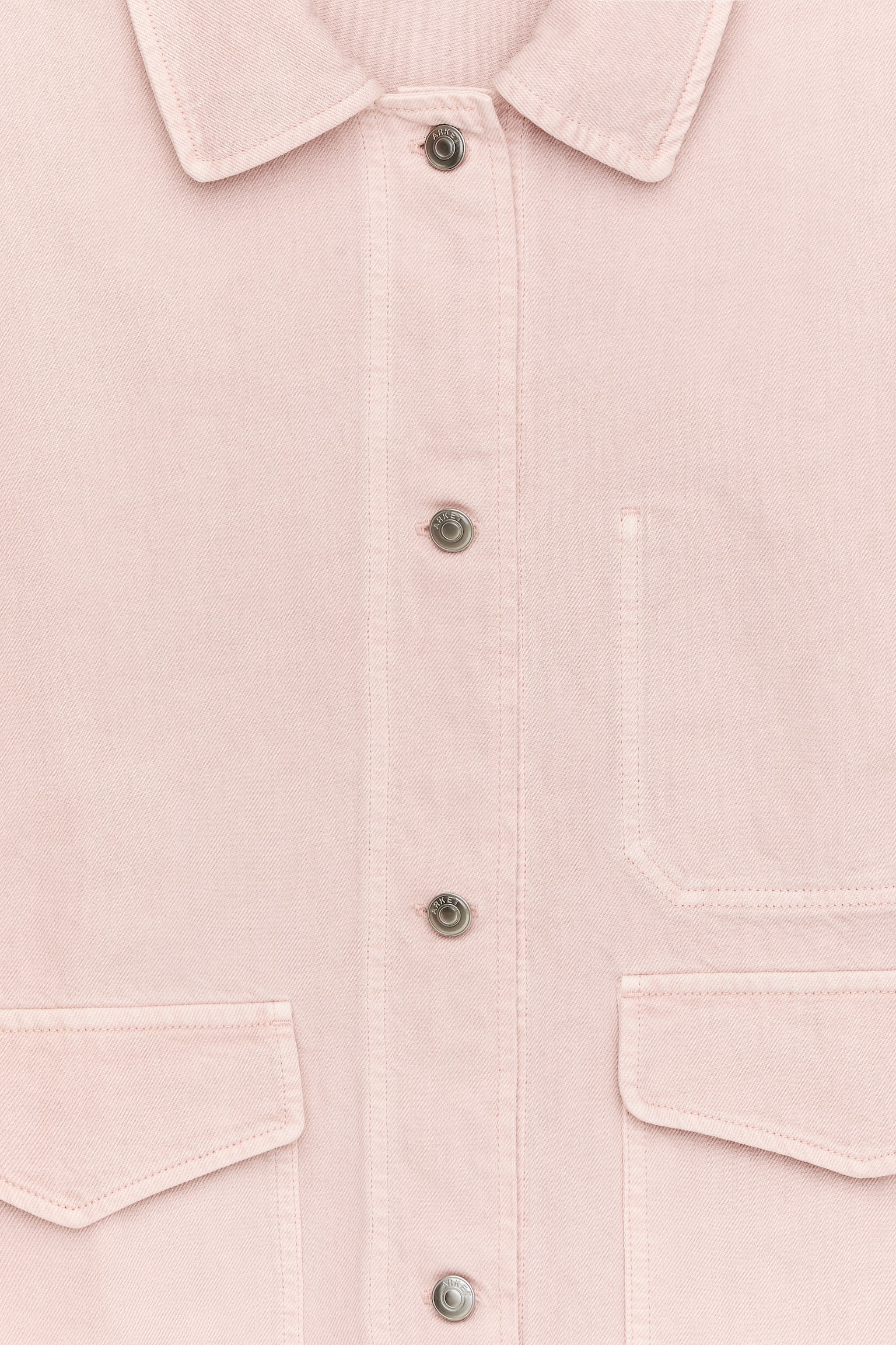 Boxy denim overshirt - Roze/Blauw - 4