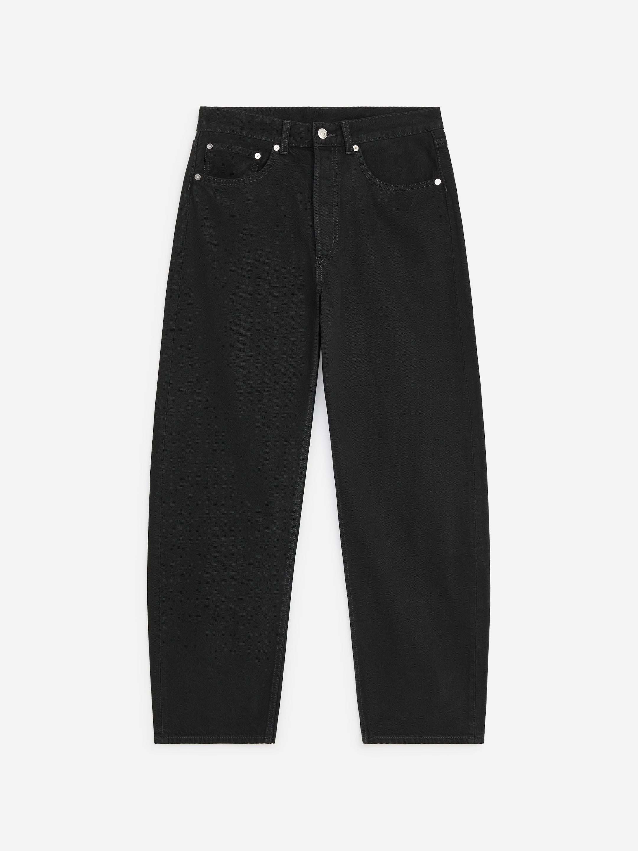 CREEK Barrel Jeans - Black - Relaxed fit - men - StillMedia/DescriptiveStillLife - 1