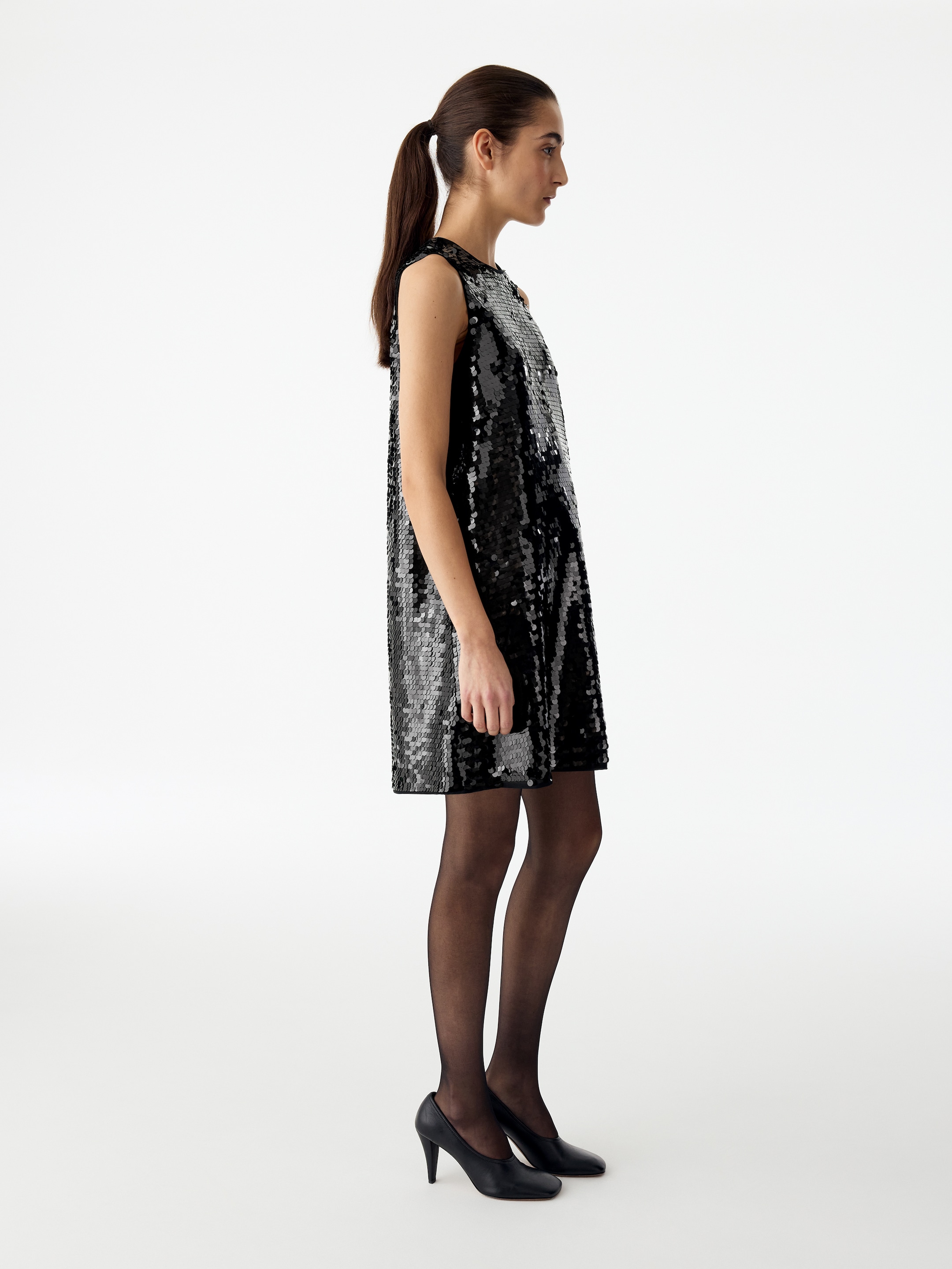 Mini abito con paillettes - Nero - Regular fit - women - StillMedia/Lookbook - 6
