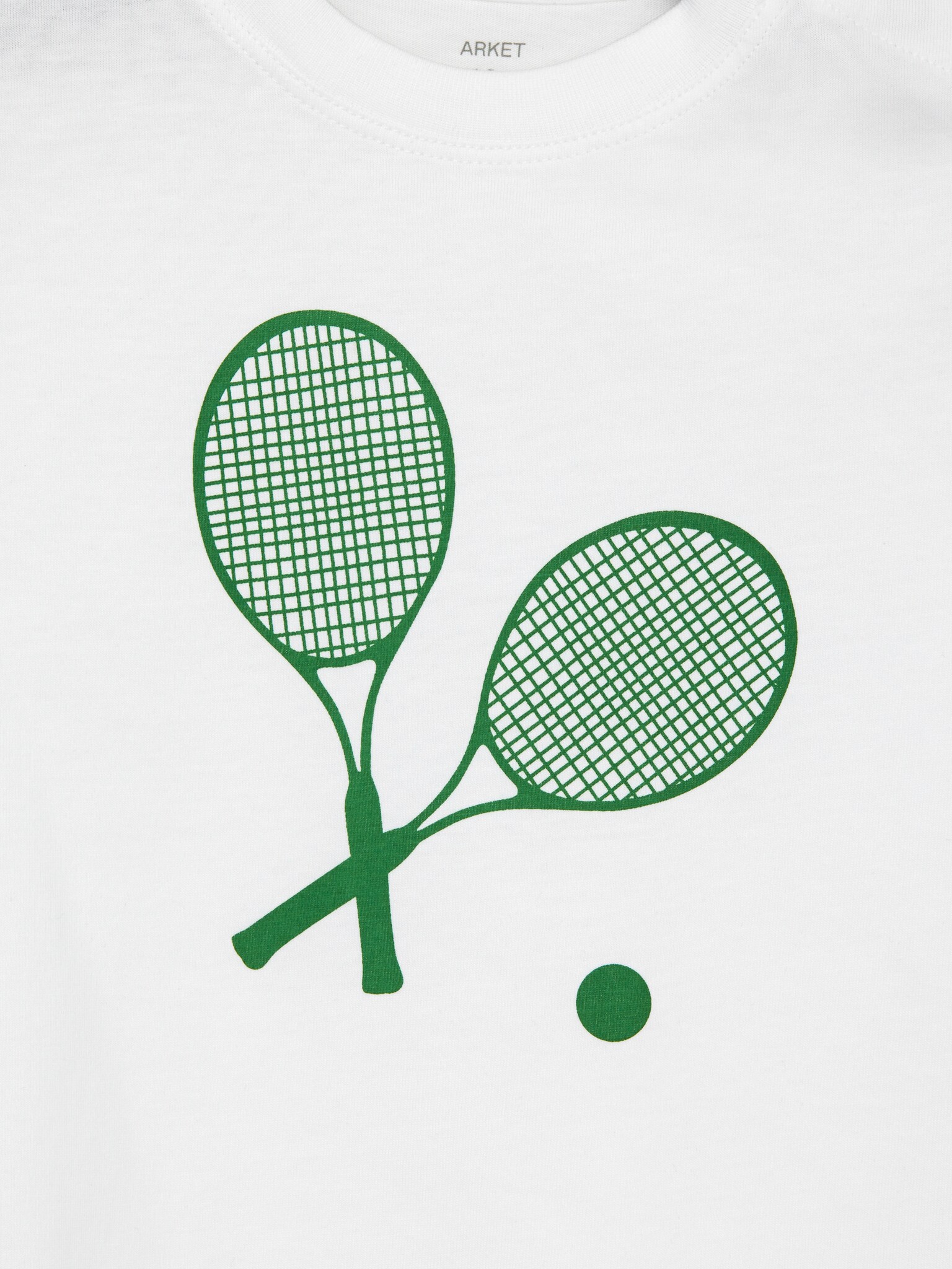 Kurzärmeliges T-Shirt - Weiß/Grün/Limettengrün/Blau - 2