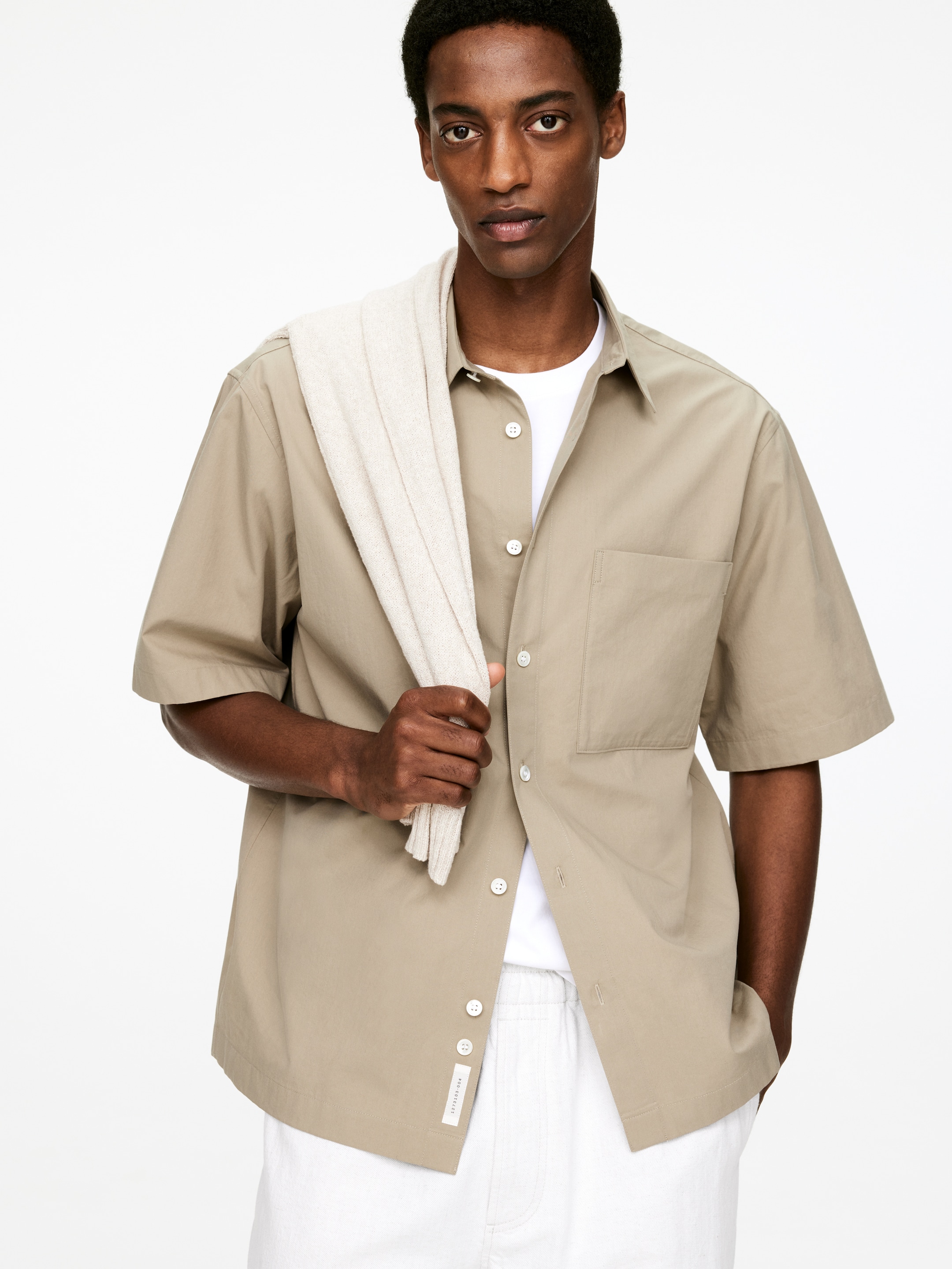 Zobraziť väčší obrázok: Oversized popelínová košeľa - Mole - MUŽI | H&M SK 4