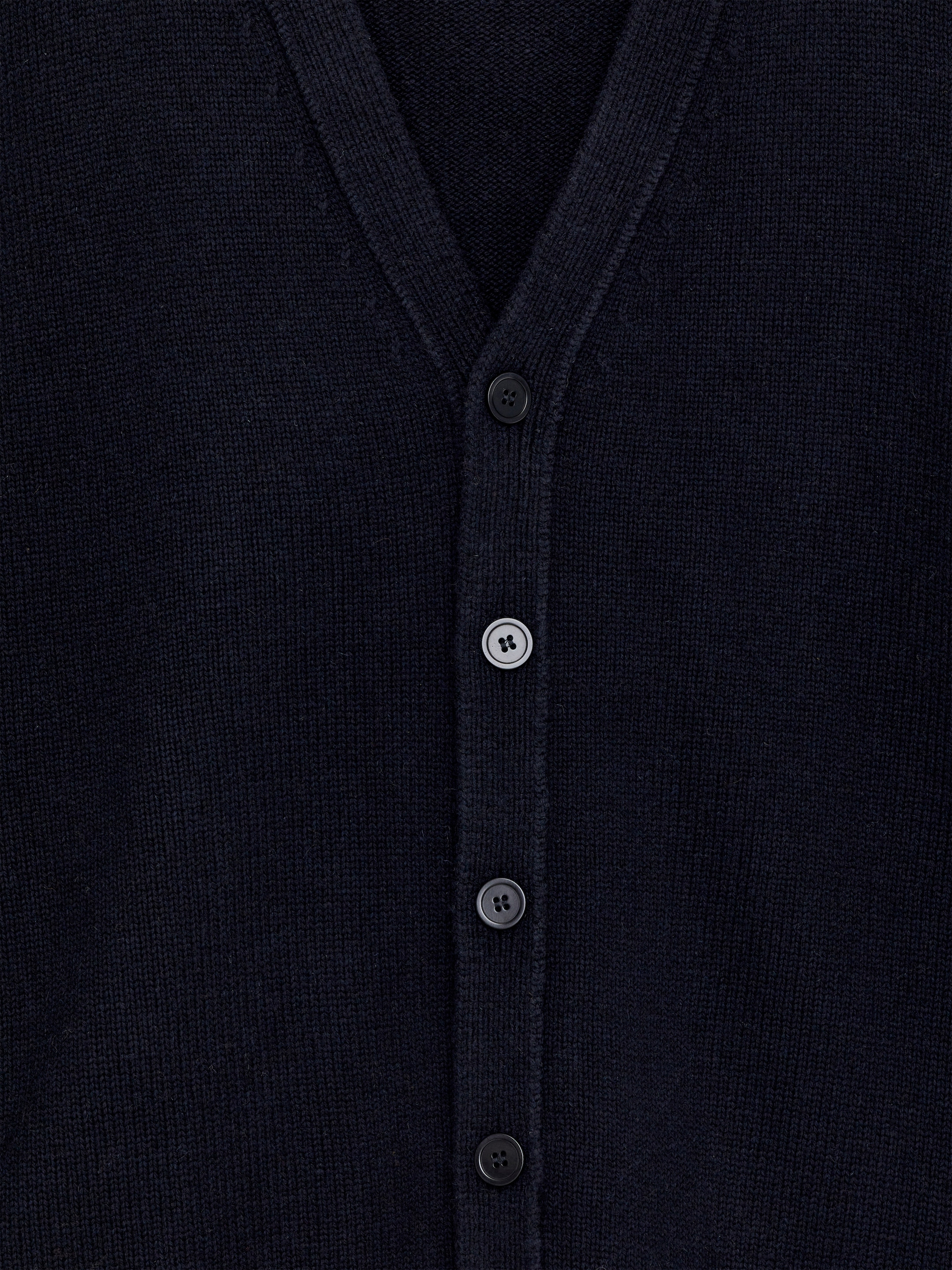 Cardigan en laine col en V - Bleu foncé - Loose fit - Homme - StillMedia/DescriptiveStillLife - 1