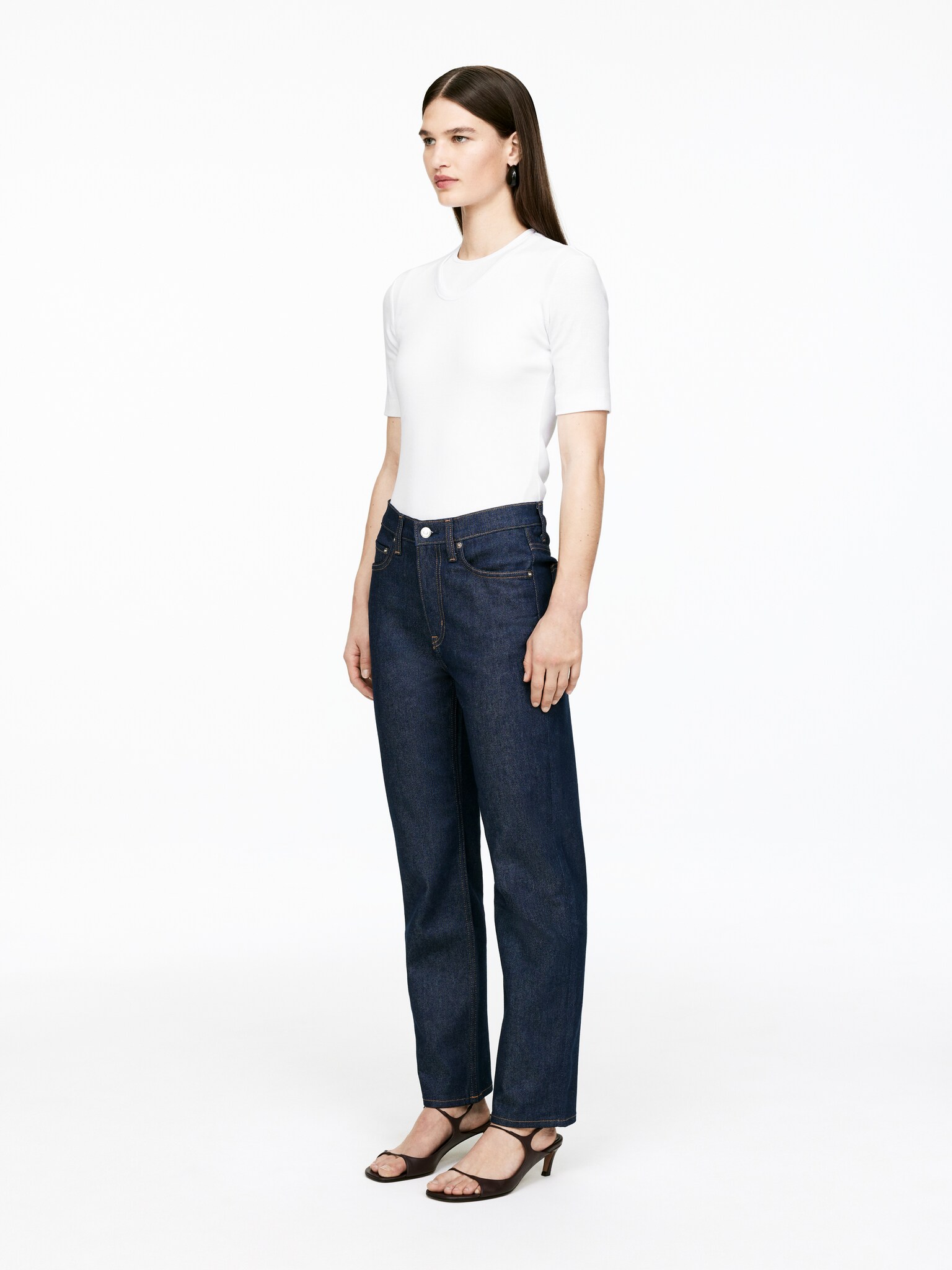 JADE CROPPED Slim Jeans - Dark Blue/Black/Mid Blue/White/Blue/Dark Blue - 6