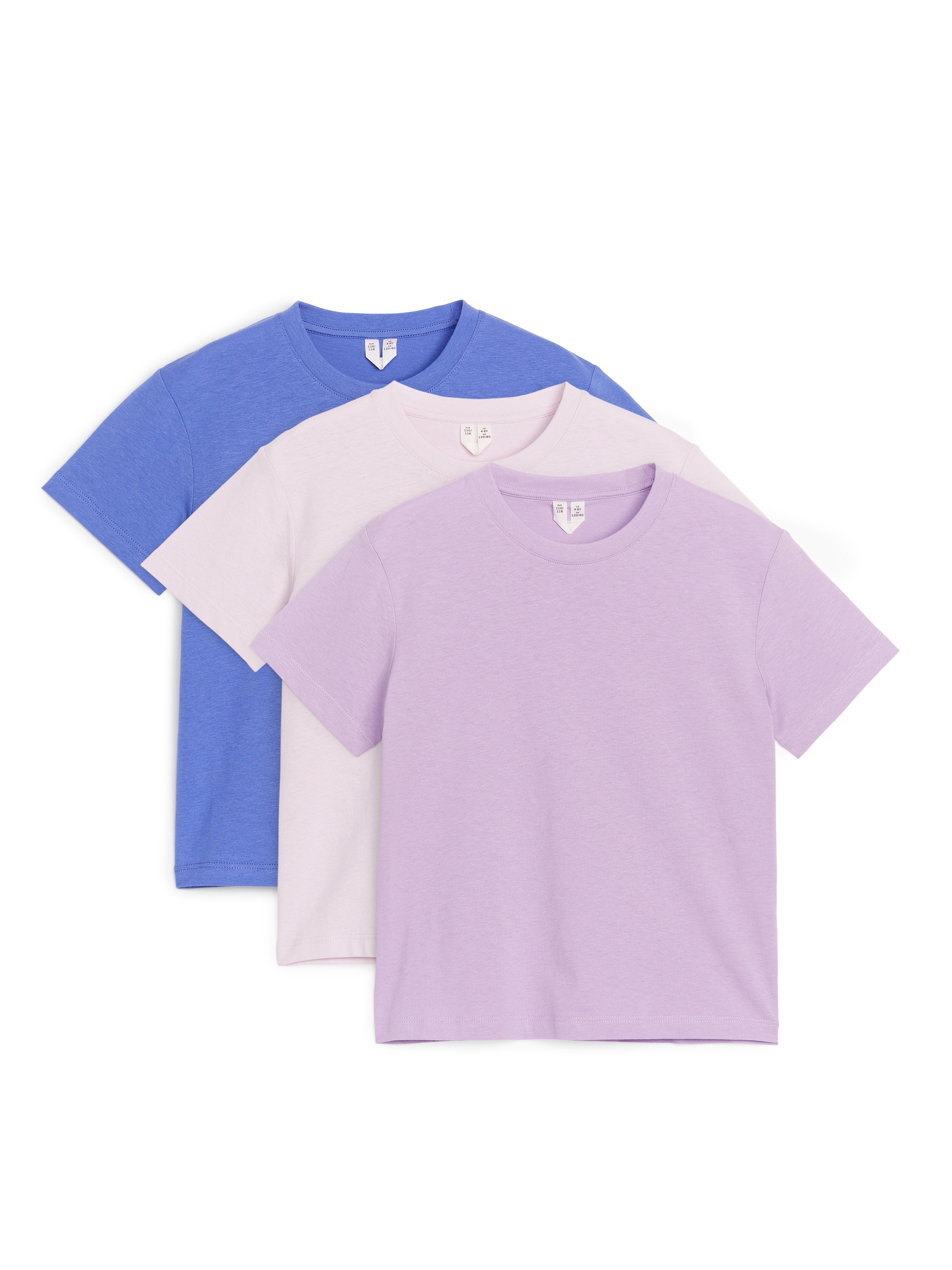 T-Shirt mit Rundhalsausschnitt, im 3er-Set - Lila - Regular Fit - Kinder - StillMedia/DescriptiveStillLife - 2