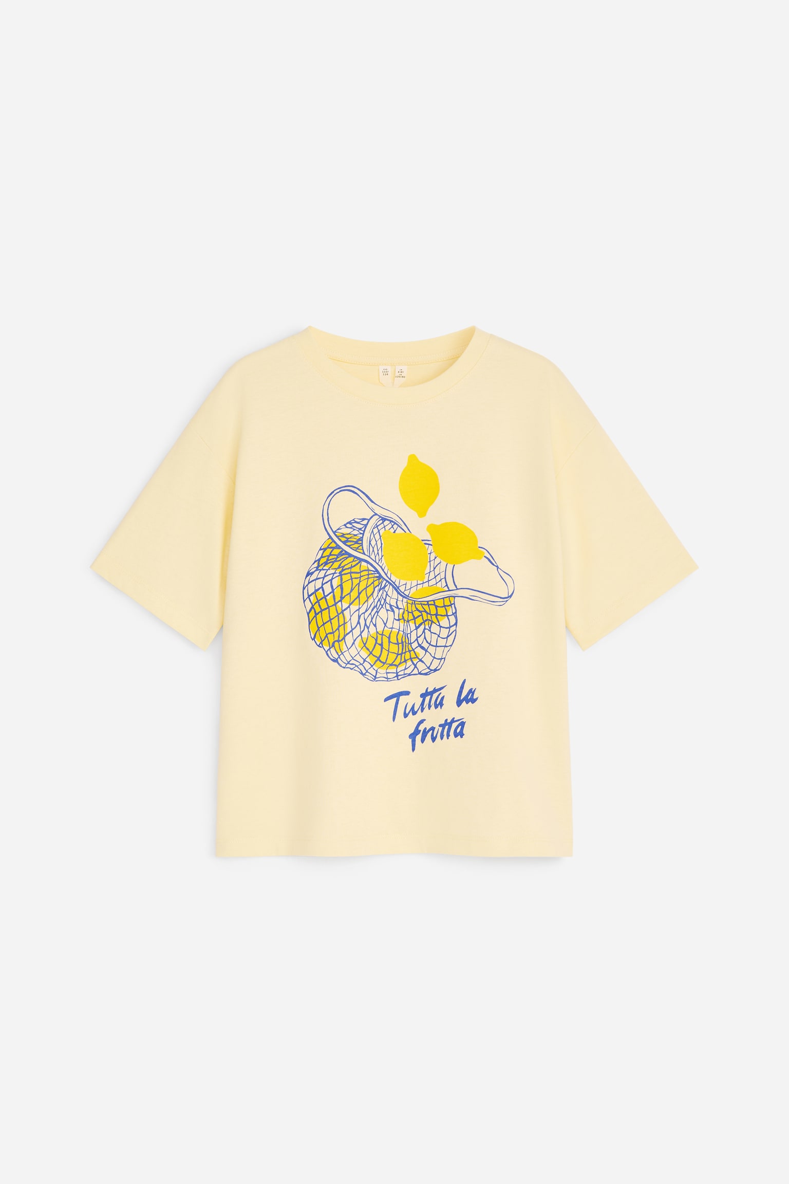 Oversized T-Shirt - Dusty Yellow/Lemons/Off White/Frog/Blue/Brown/Blue/Oranges - 1