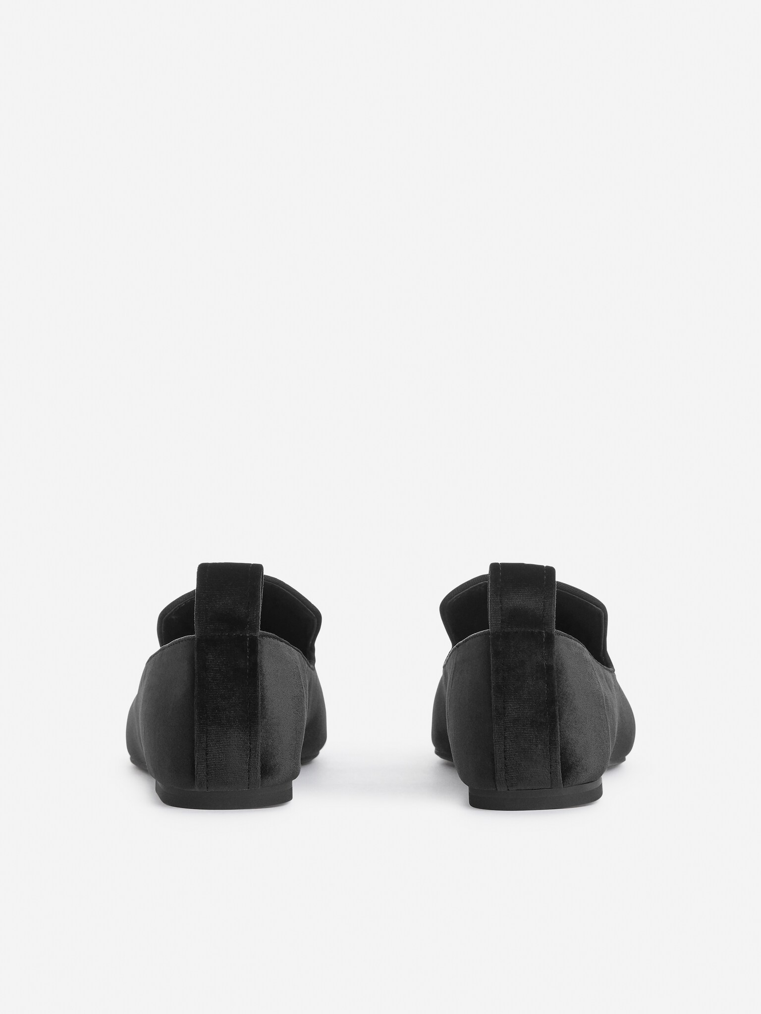 Indoor Velvet Loafers - Black - 2