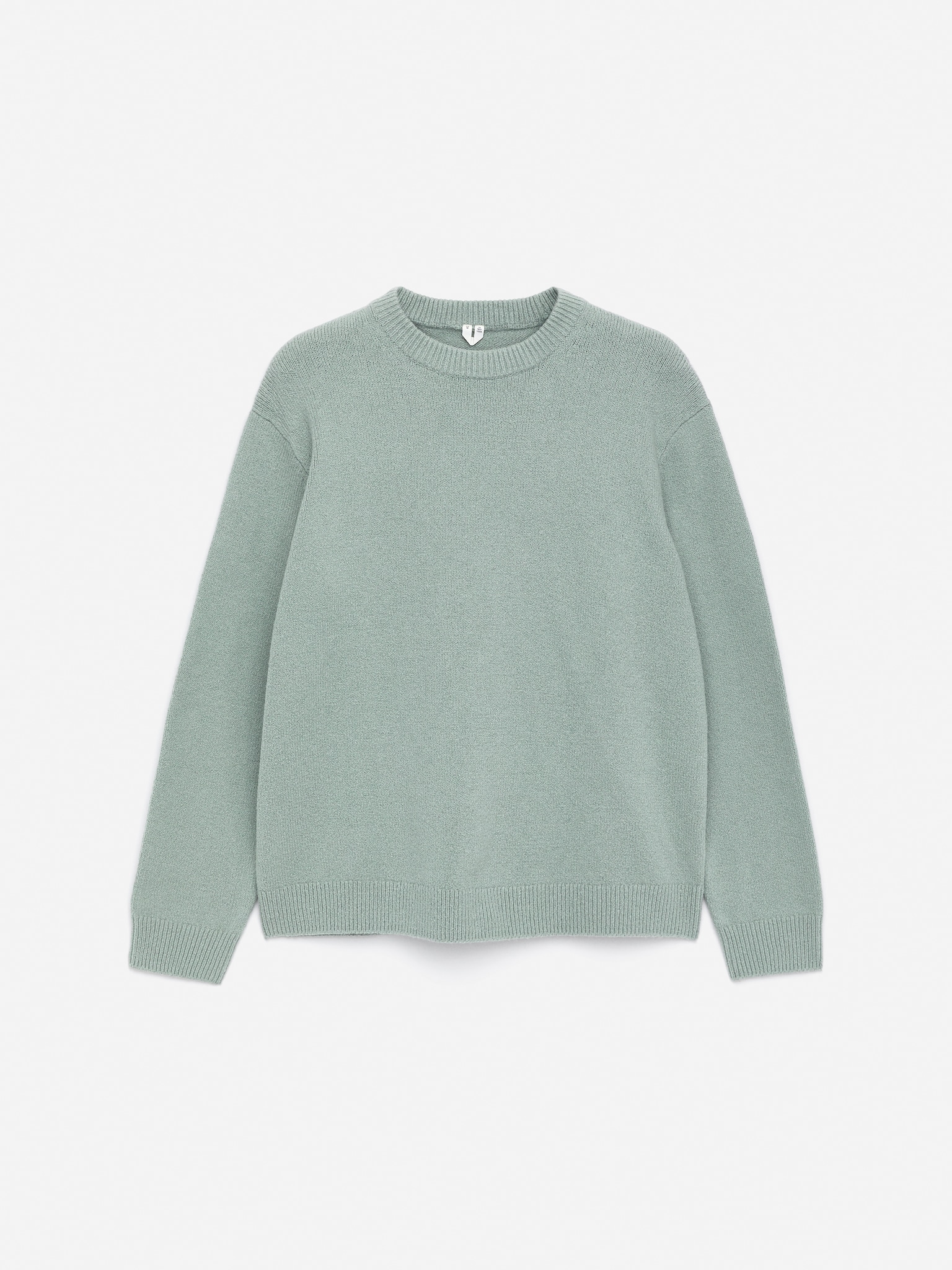 Cotton-Blend Jumper - Støvete mint/Mørkegrå - 2