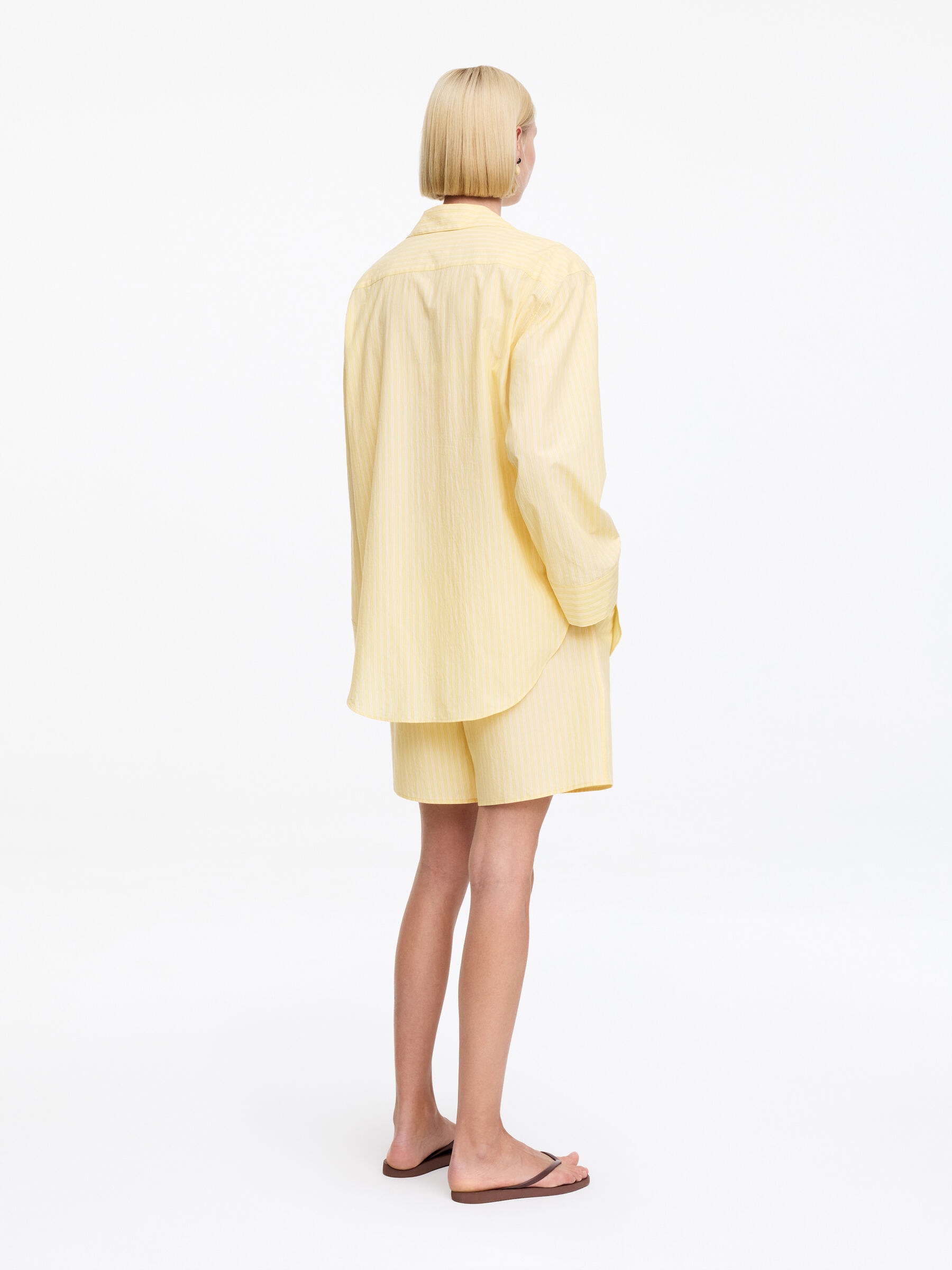 Poplin Resort Shirt - Yellow - Loose fit - Women - StillMedia/Lookbook - 3