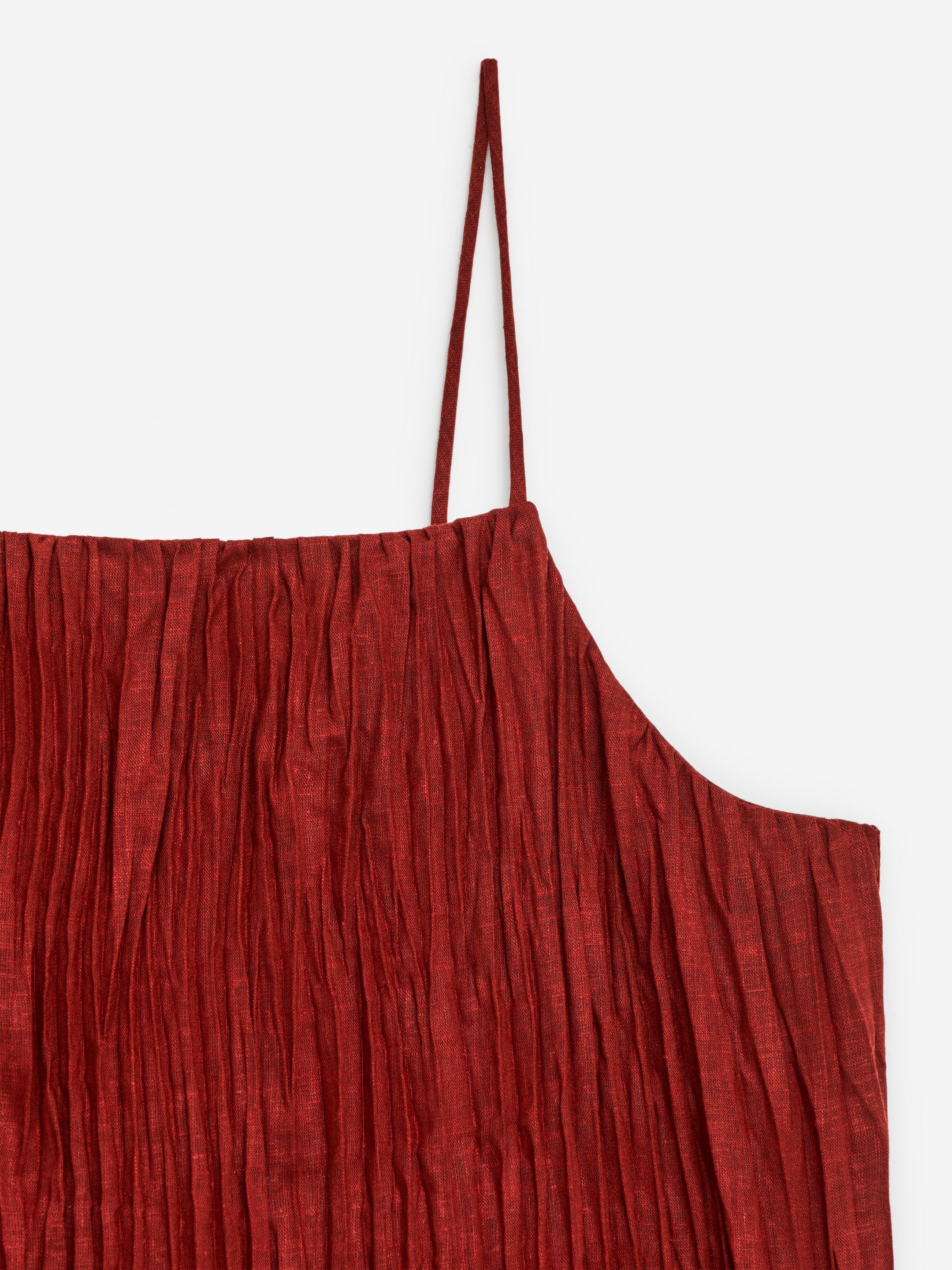 Crinkle-Trägertop - Rostrot - Regular Fit - Women - StillMedia/DescriptiveDetail - 2