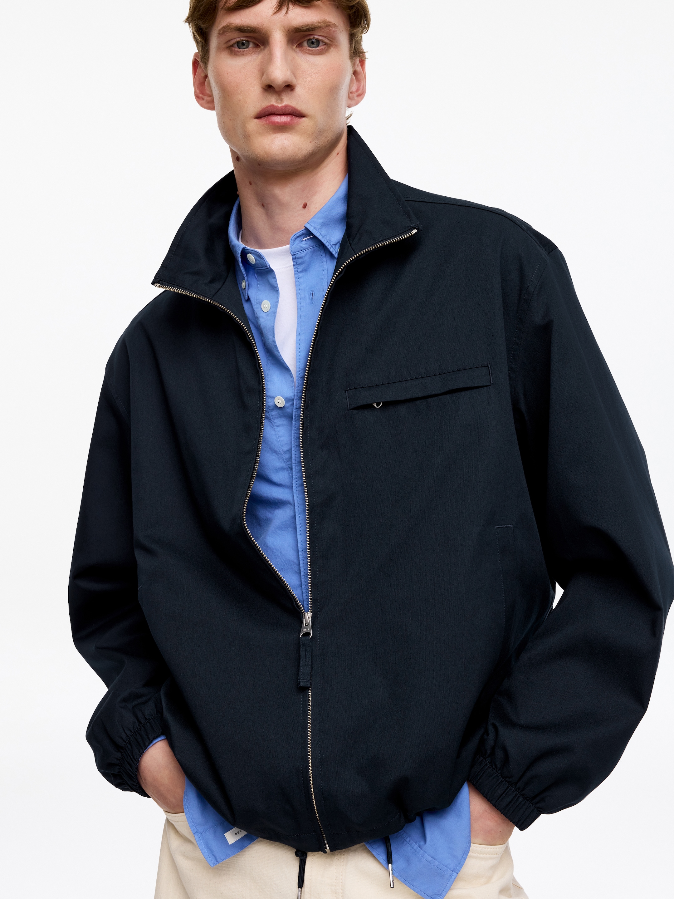 Boxy Jacket - Dark Blue - Relaxed fit - Men - StillMedia/Lookbook - 7