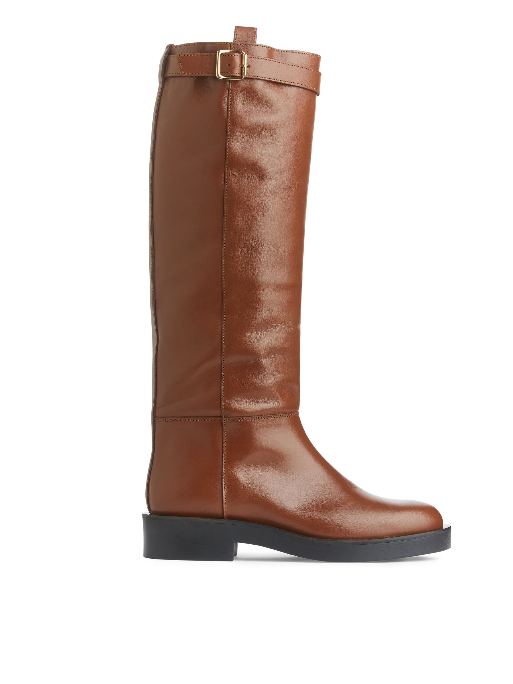 Lederreitstiefel – Braun – Women – ARKET AT