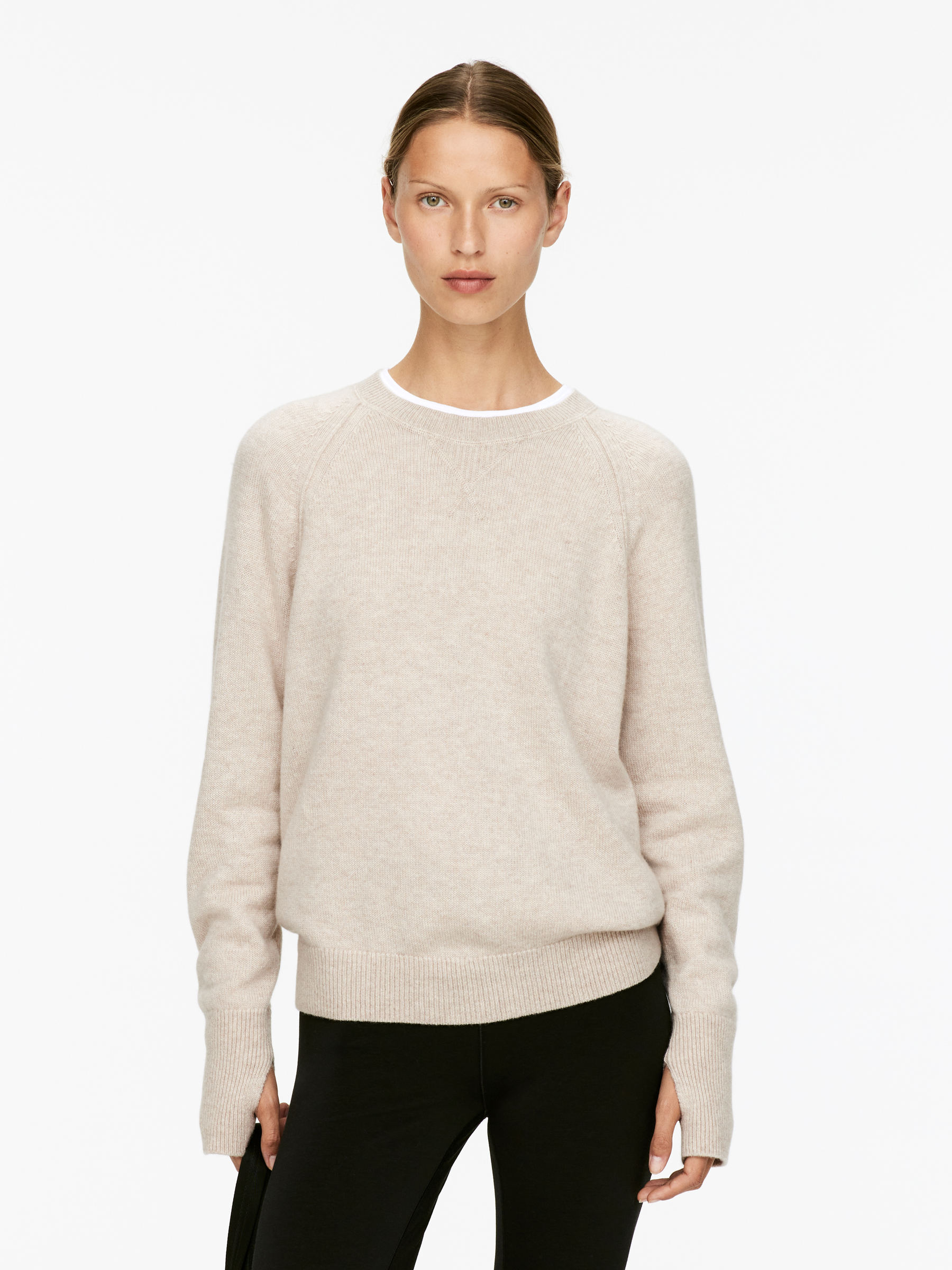 Pure Cashmere Jumper-#F3EFE5-16521