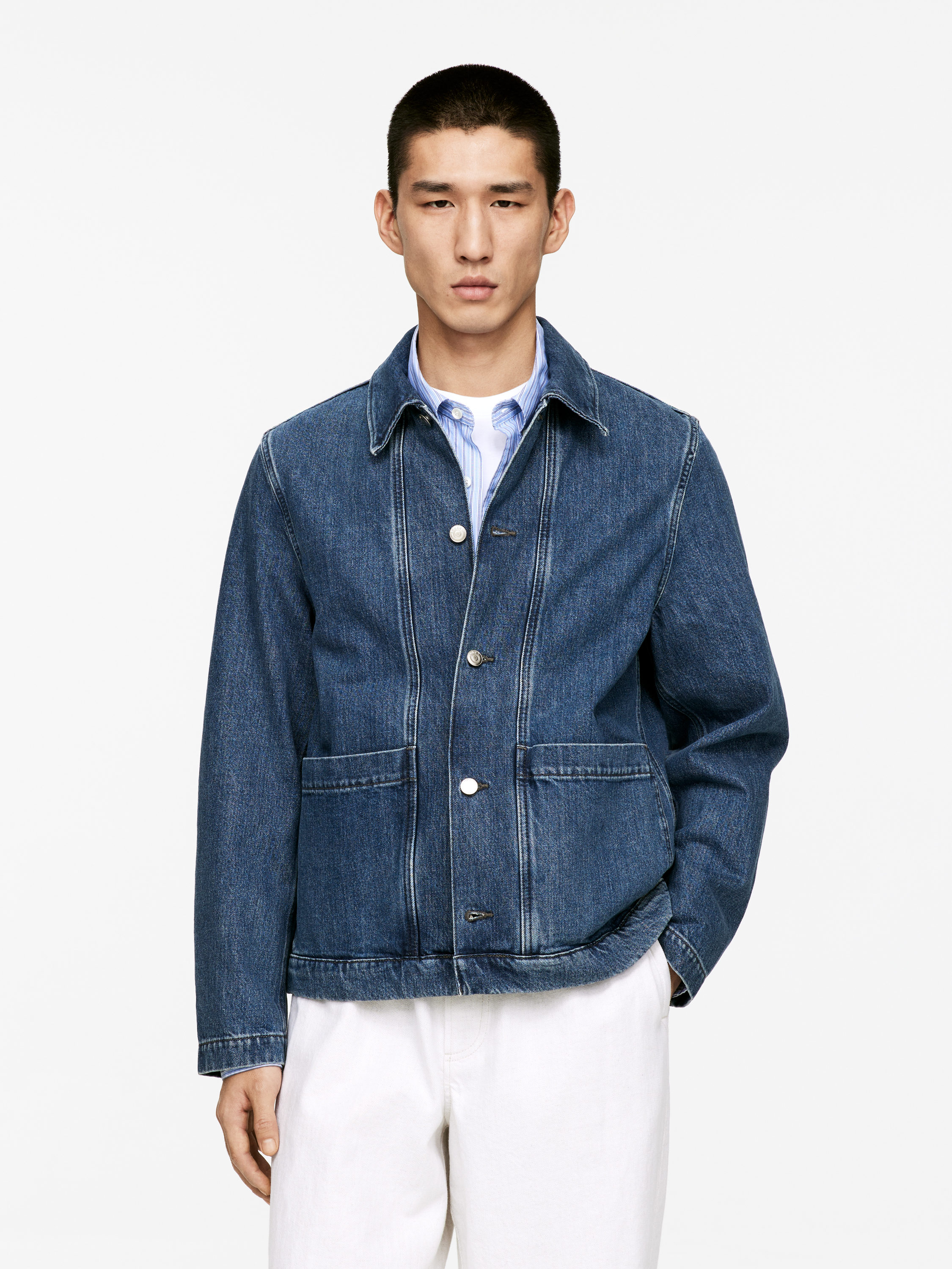 ジャケット・アウター VAULTROOM DENIM OVERSHIRT / BLUE VAULTROOM DENIM OVERSHIRT