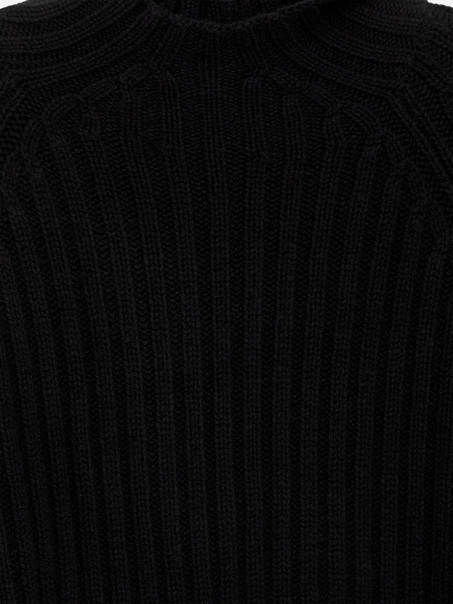 Rib-Knitted Jumper - Black - 2