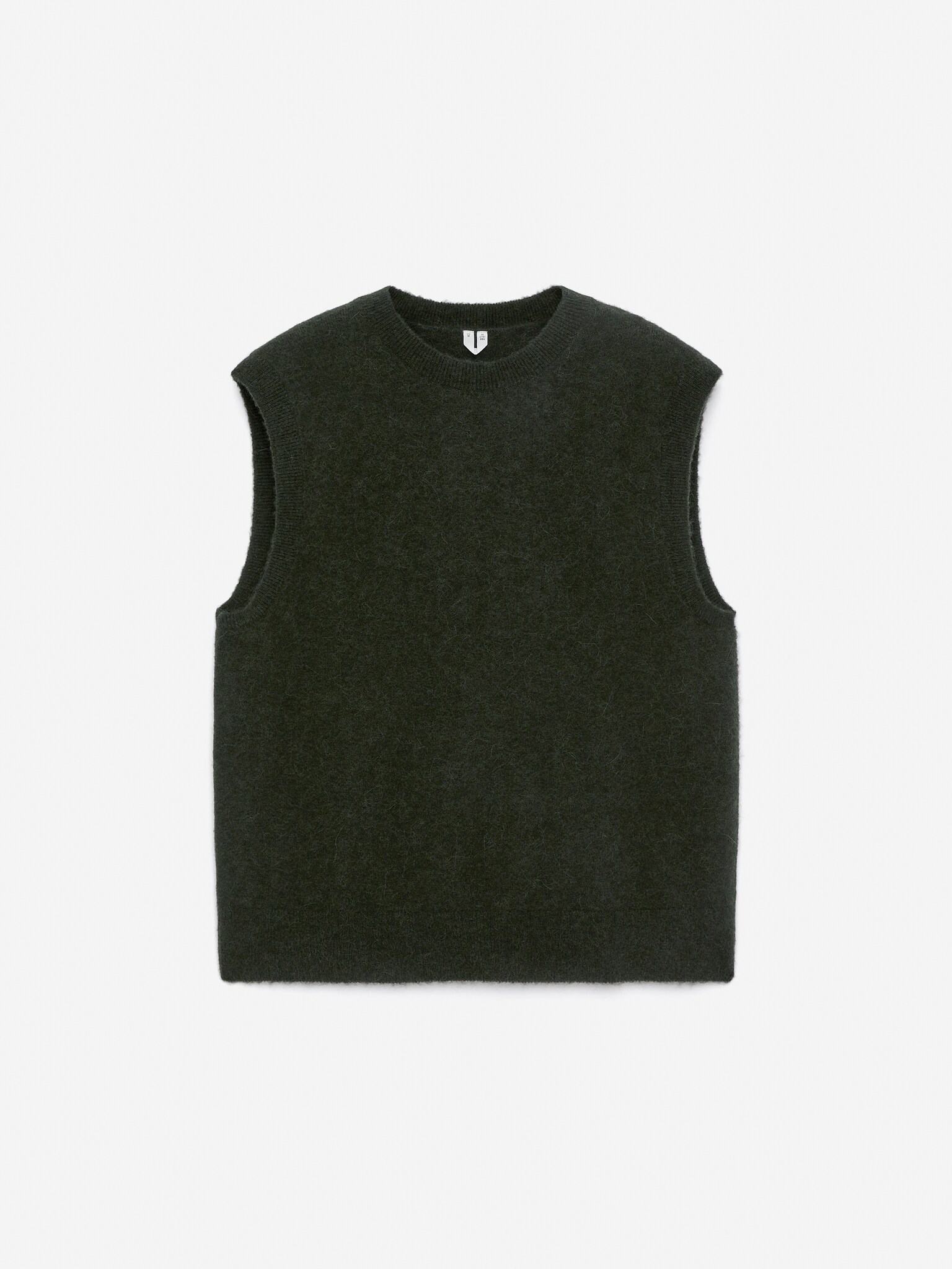 Gilet en mélange de laine et d'alpaga - Vert foncé/Bordeaux/Bleu foncé - 2