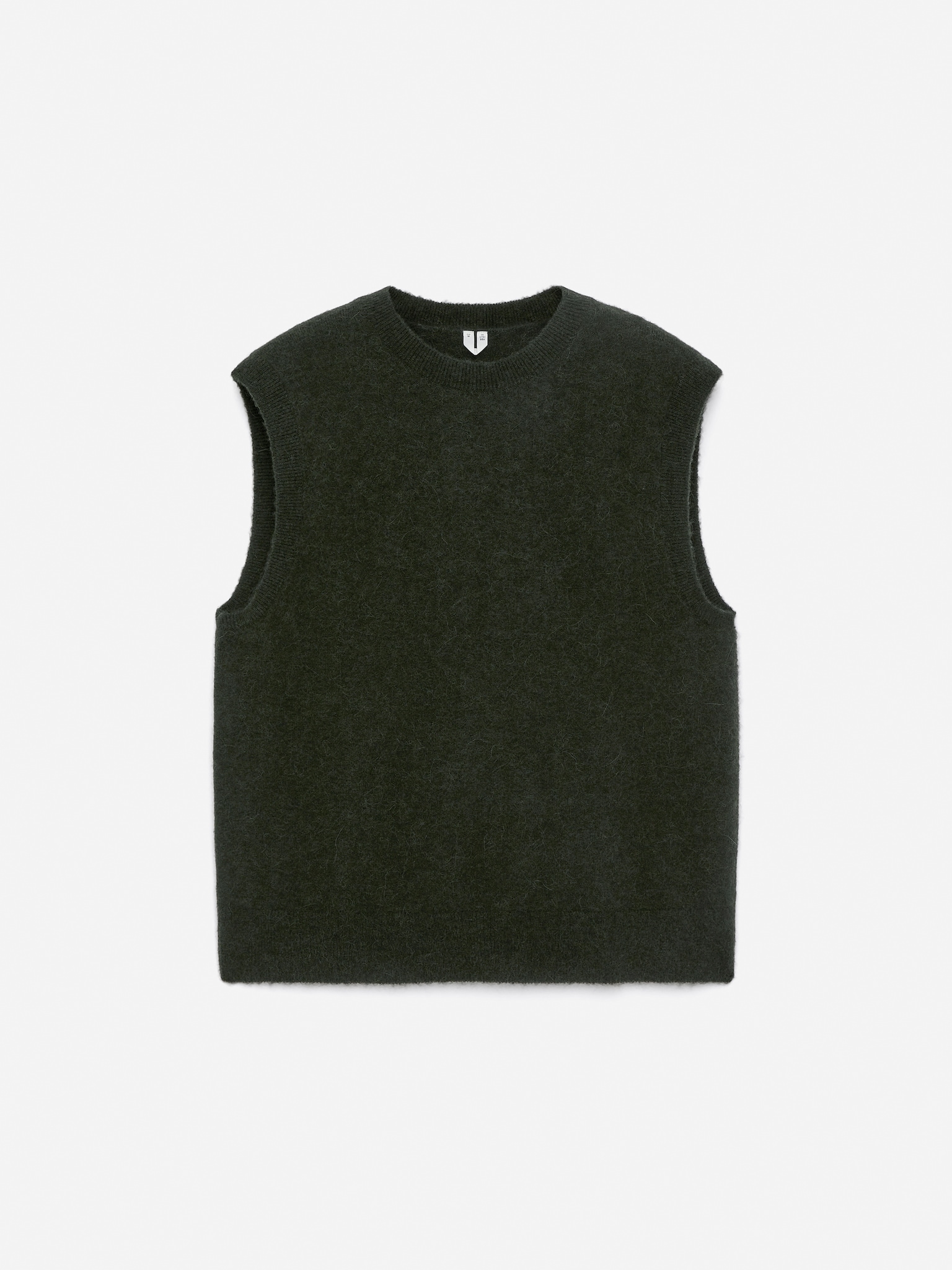 Gilet en mélange de laine et d'alpaga - Vert foncé/Bleu foncé/Bordeaux - 2
