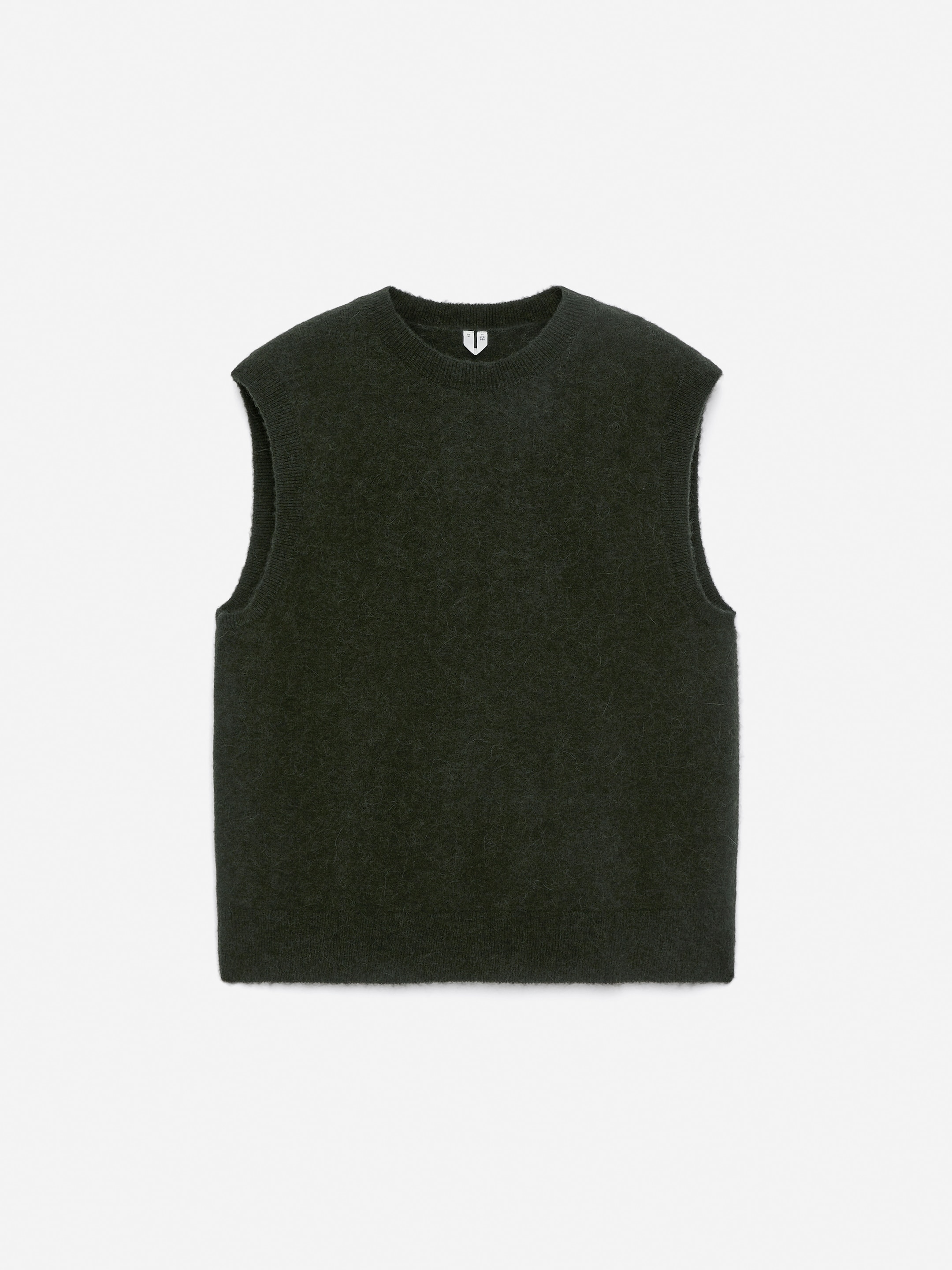 Alpaca-Wool Blend Vest-#30302A-16422