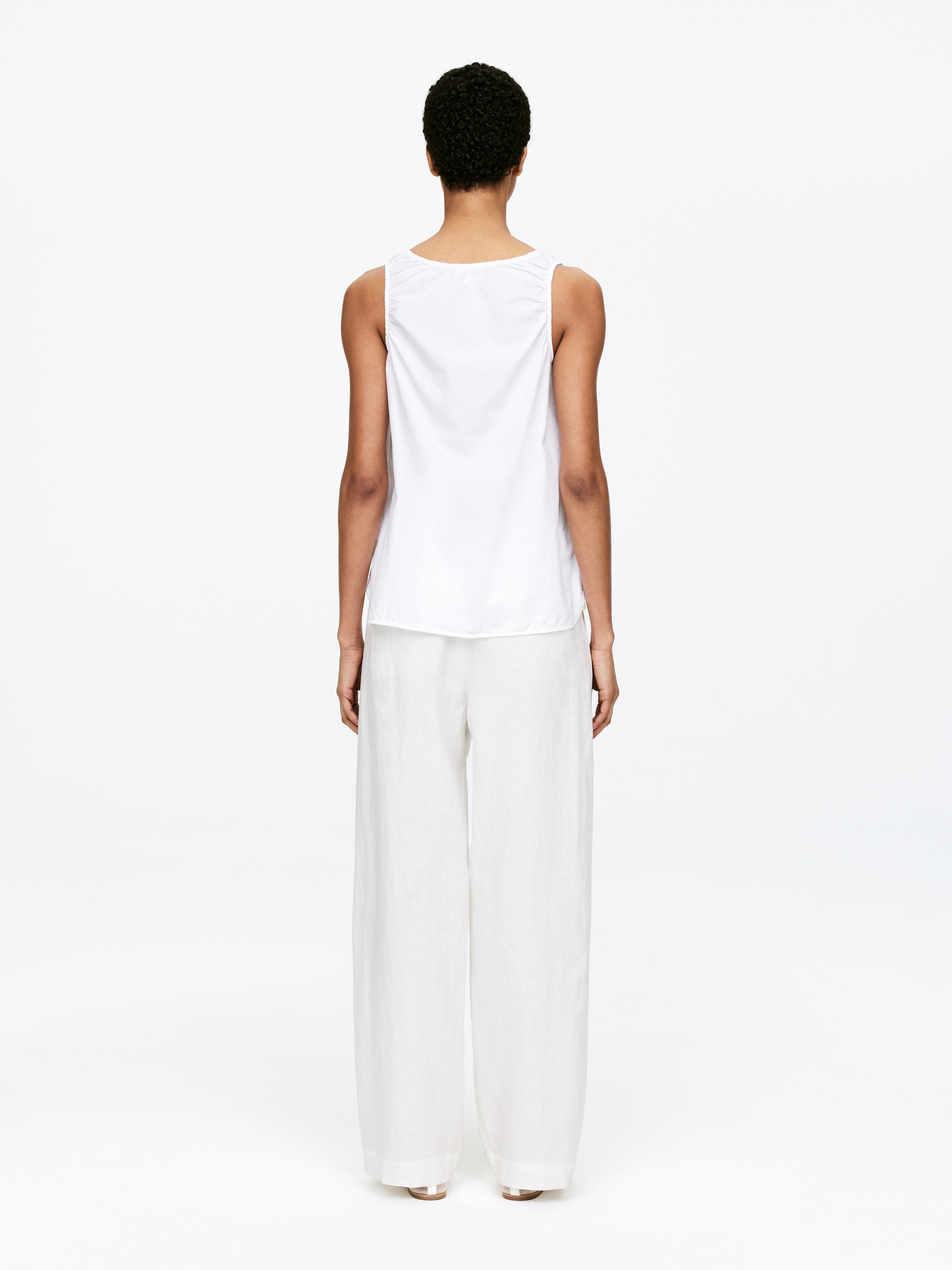 Agrandir l'image: Débardeur en coton - Blanc - FEMME | H&M FR 4