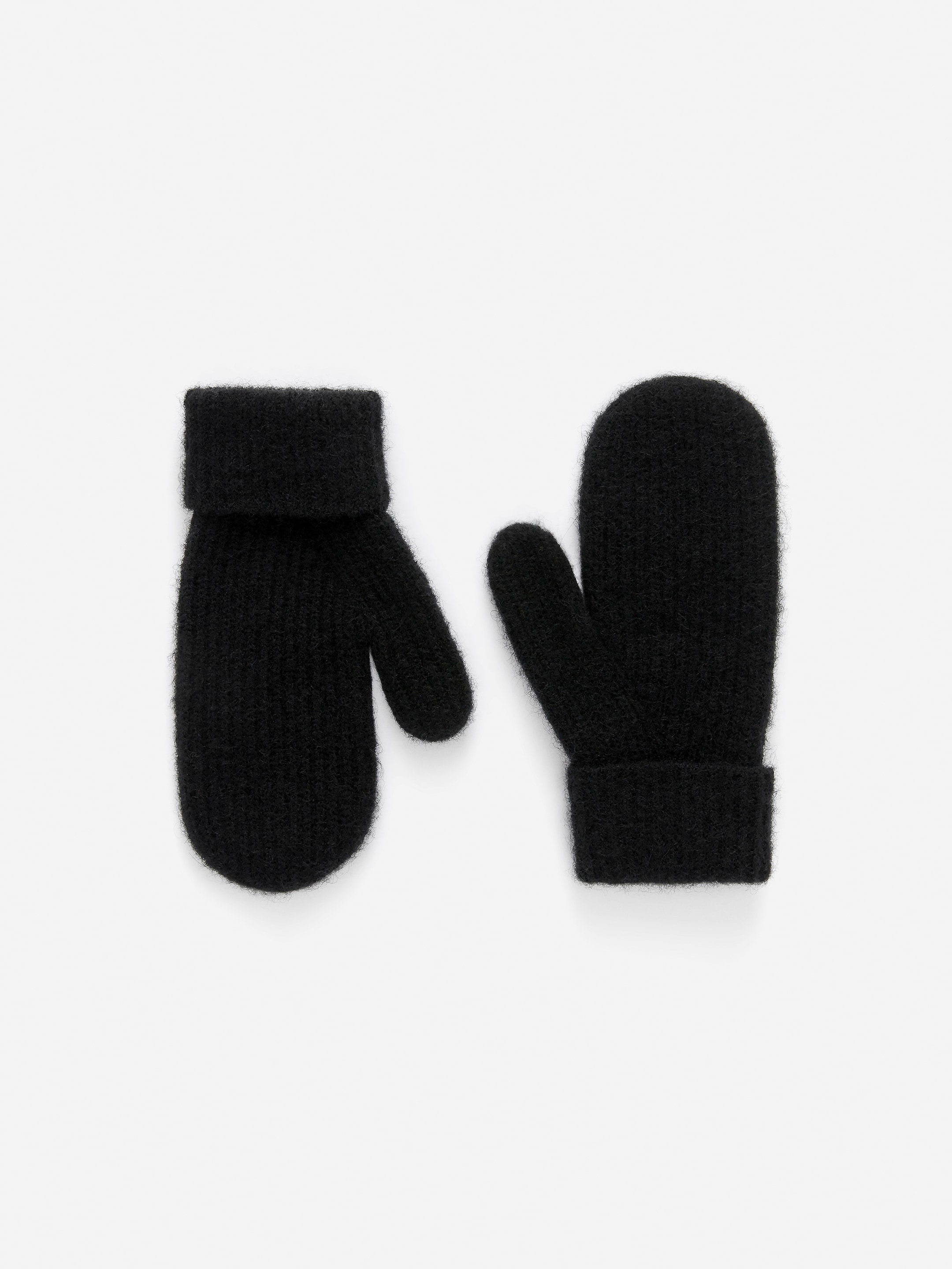 Ver imagen más grande: Manoplas en mezcla de lana y alpaca - Negro - MUJER | H&M ES 1