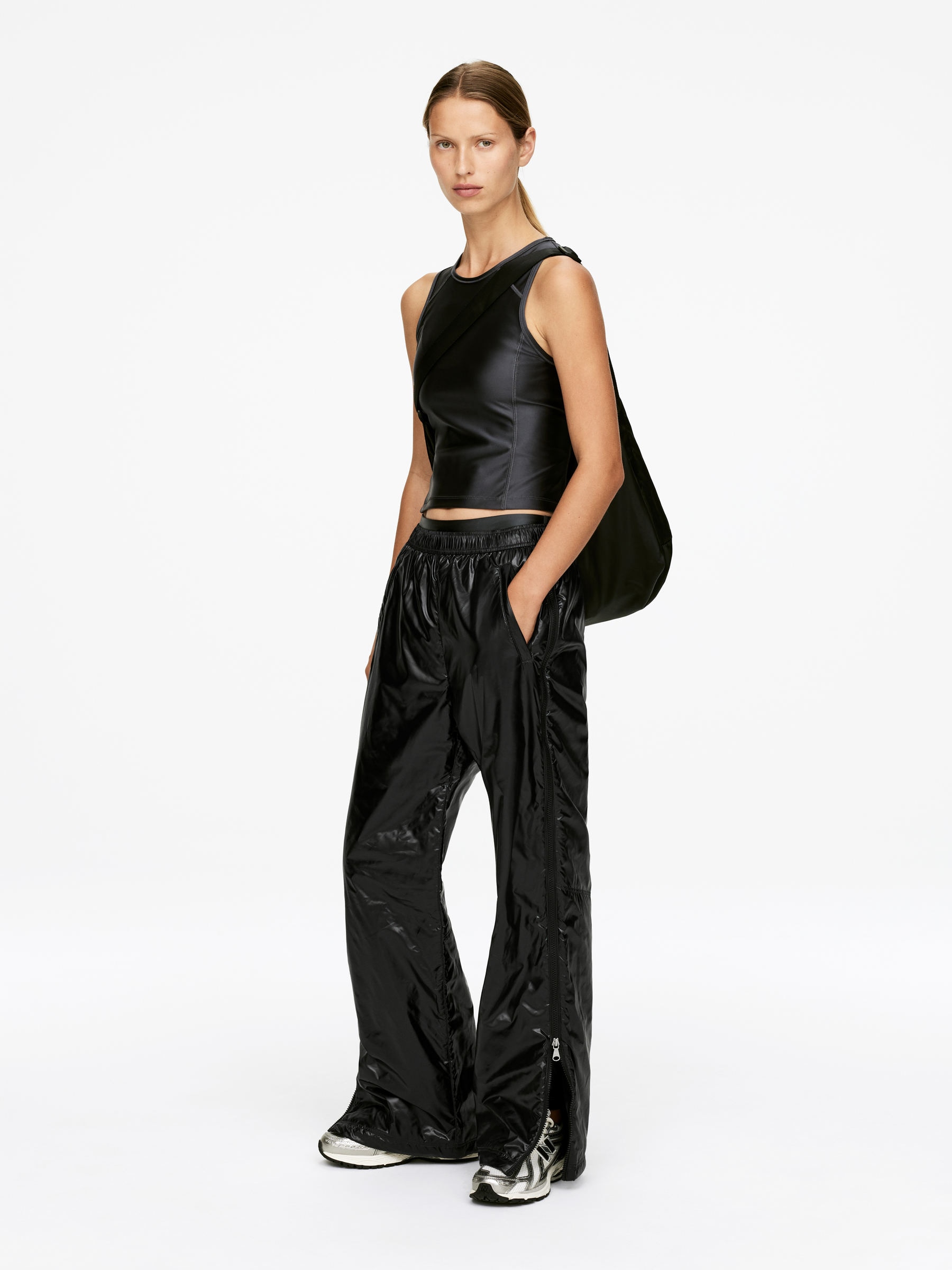 Padded Trousers - Black - Regular fit - Women - StillMedia/Lookbook - 5