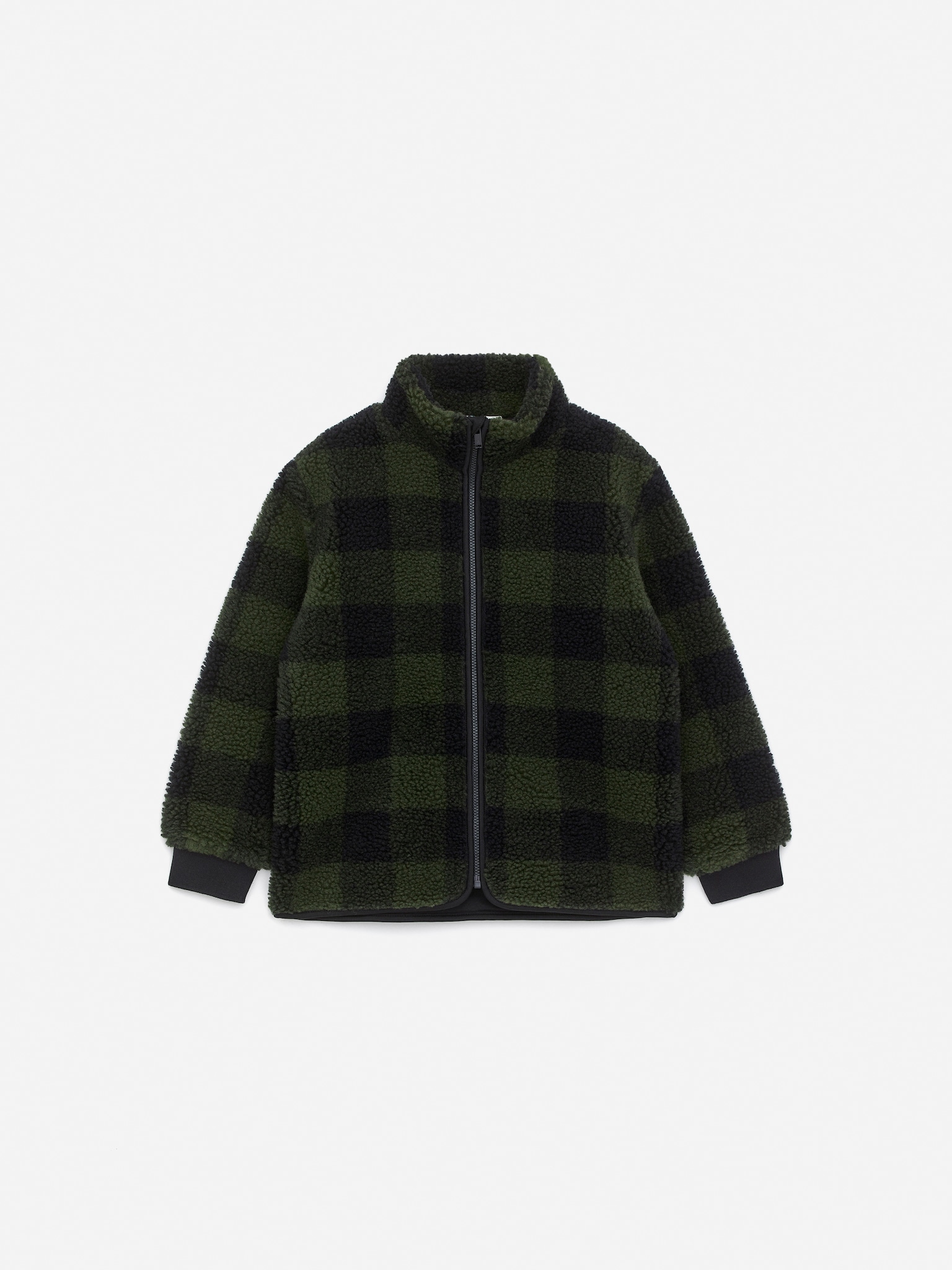 Chaqueta de felpa - Verde/azul