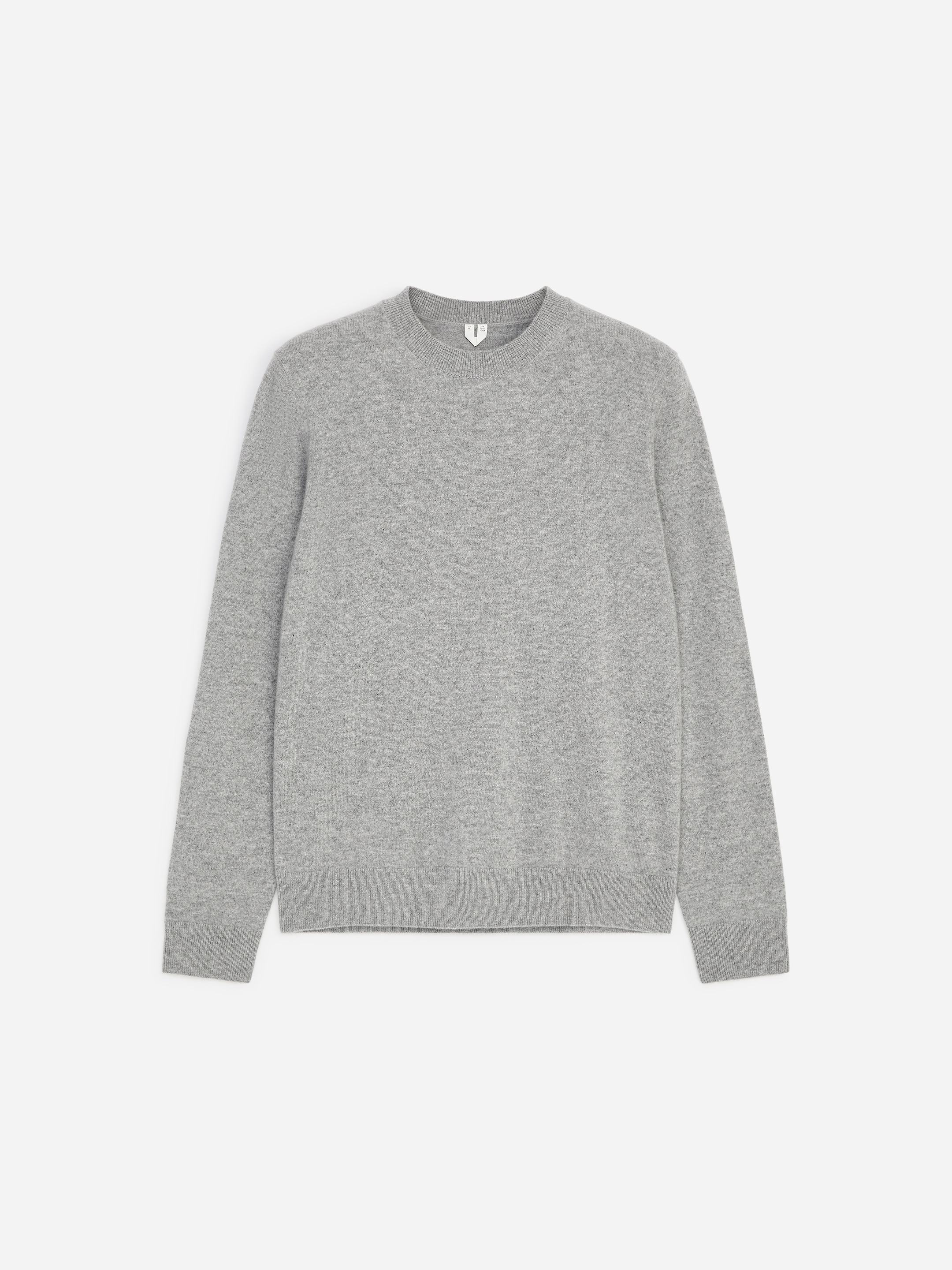 Pure Cashmere Crew-Neck Jumper-#A5A5A5-20439