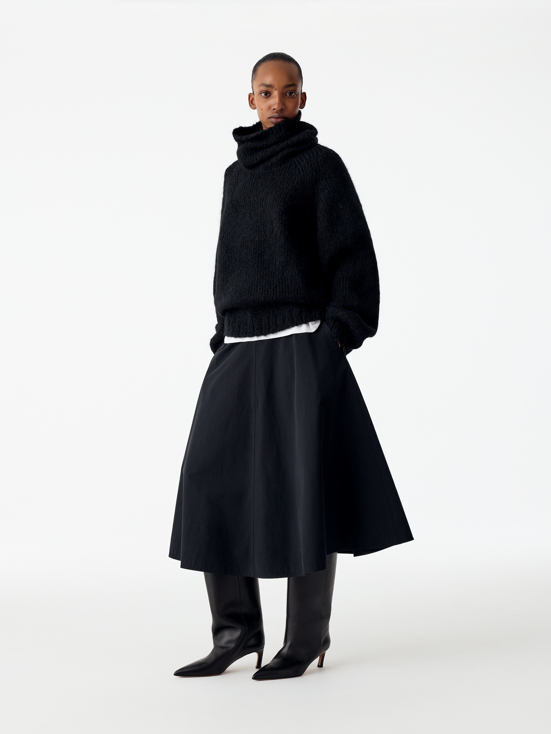 Lederstiefel mit hohem Schaft - Schwarz - women - StillMedia/Lookbook - 5