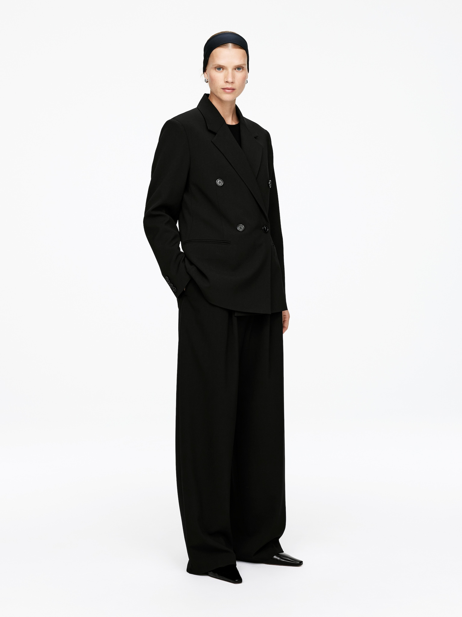 Relaxed Blazer - Black - 4