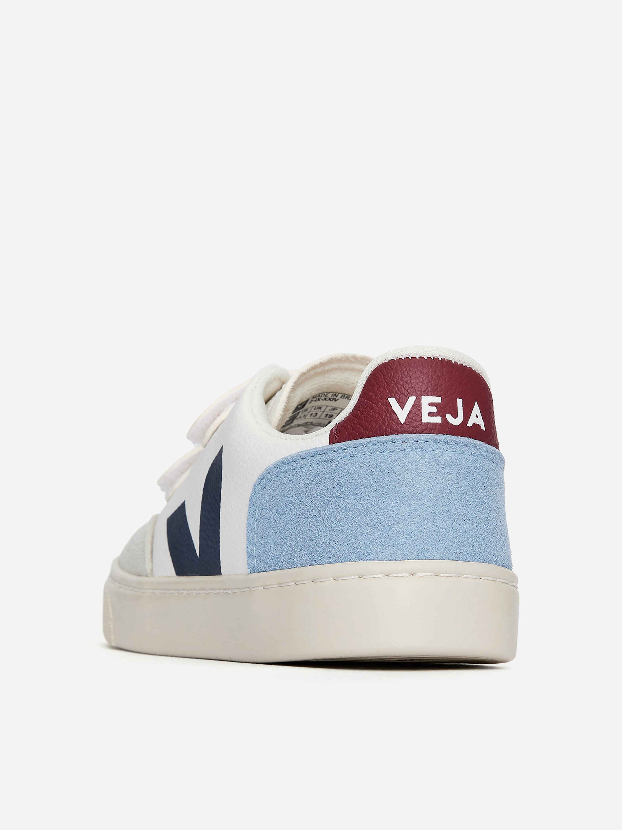 Veja V-12 Junior Trainers - Off White/Blue - Children - StillMedia/DescriptiveStillLife - 2