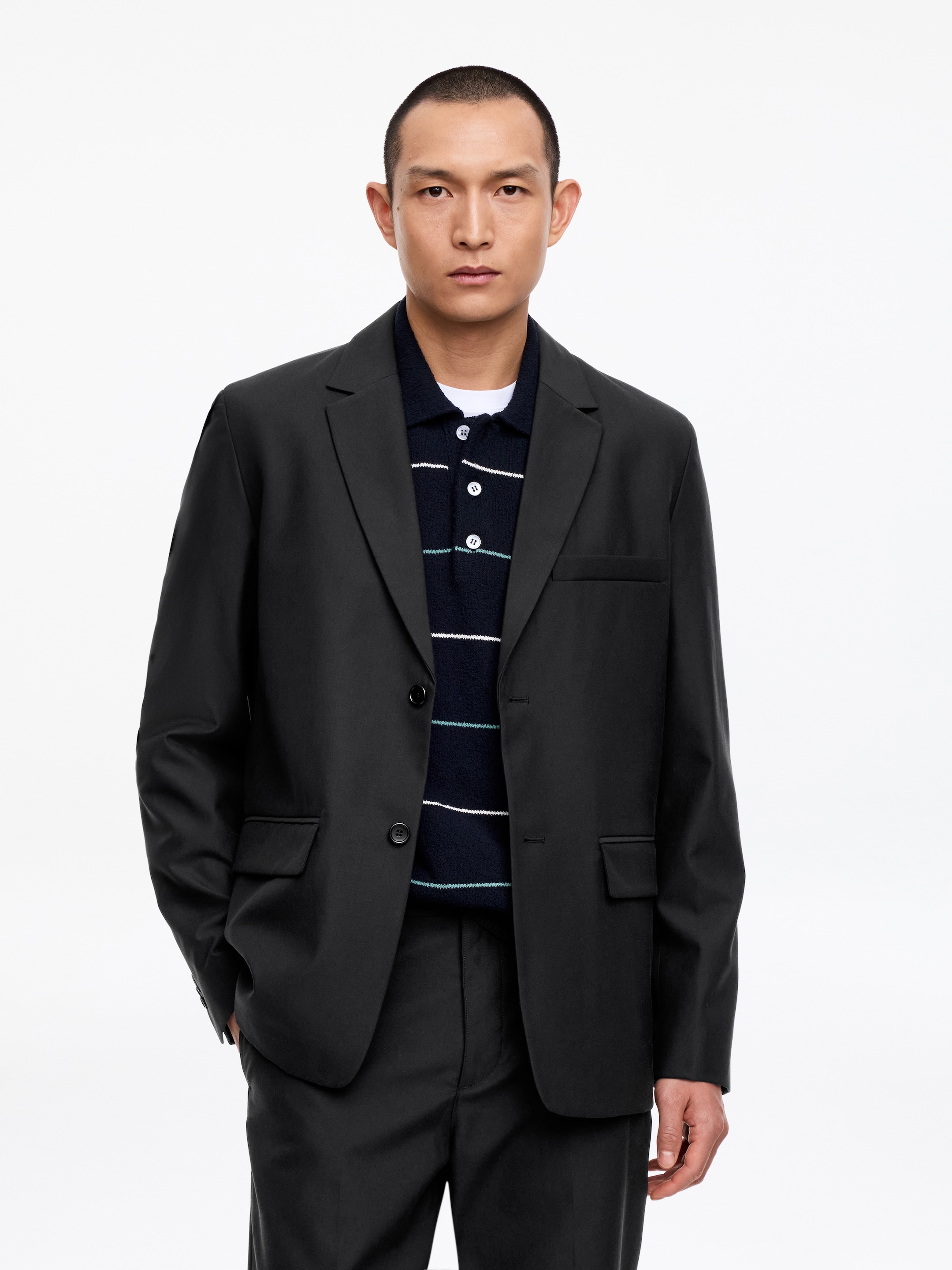 Blazer aus Wolle und Baumwolle - Schwarz - Regular Fit - Herren - StillMedia/Lookbook - 7