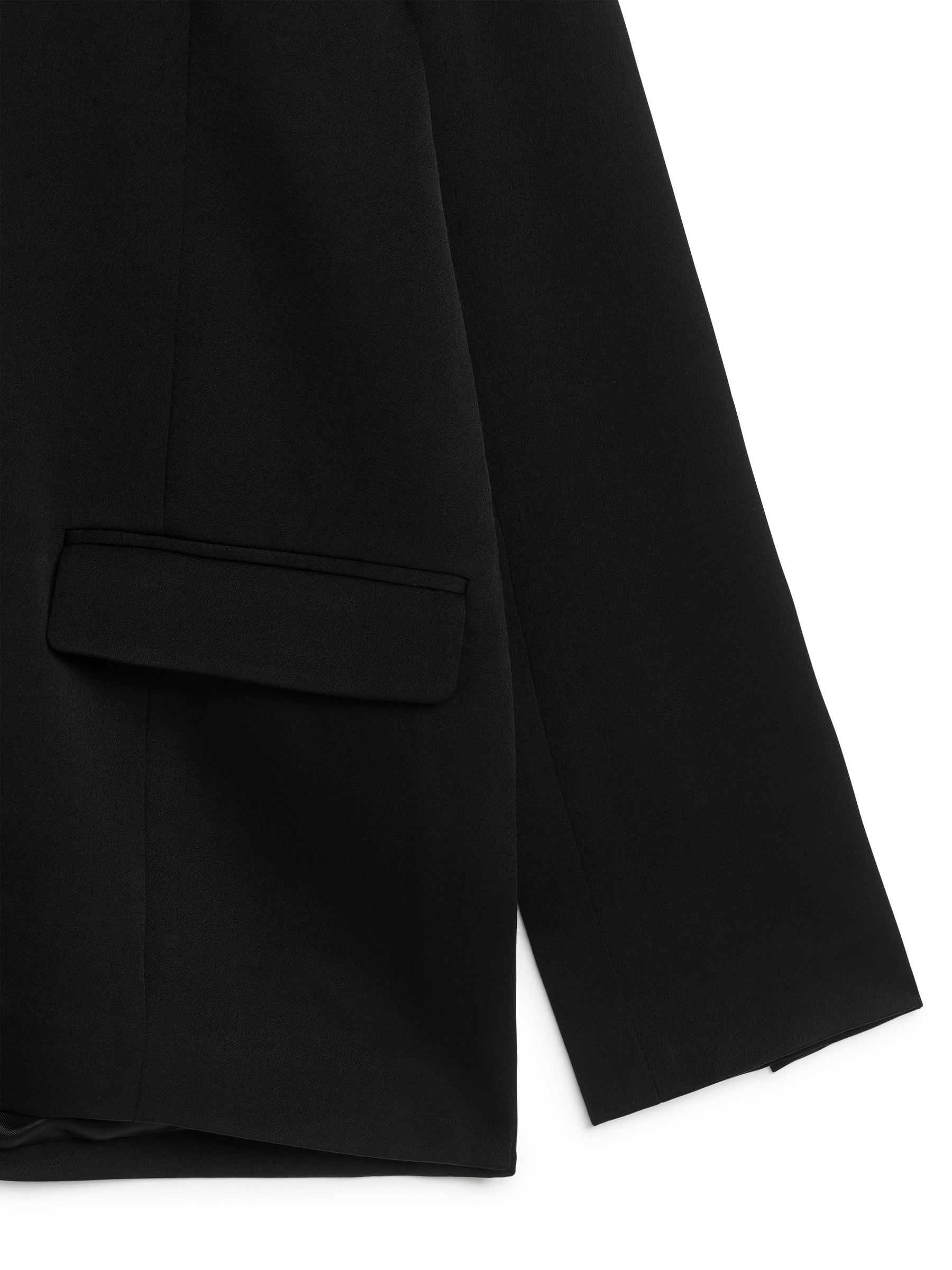 V-Neck Blazer Top - Black - Regular fit - Women - StillMedia/DescriptiveDetail - 1