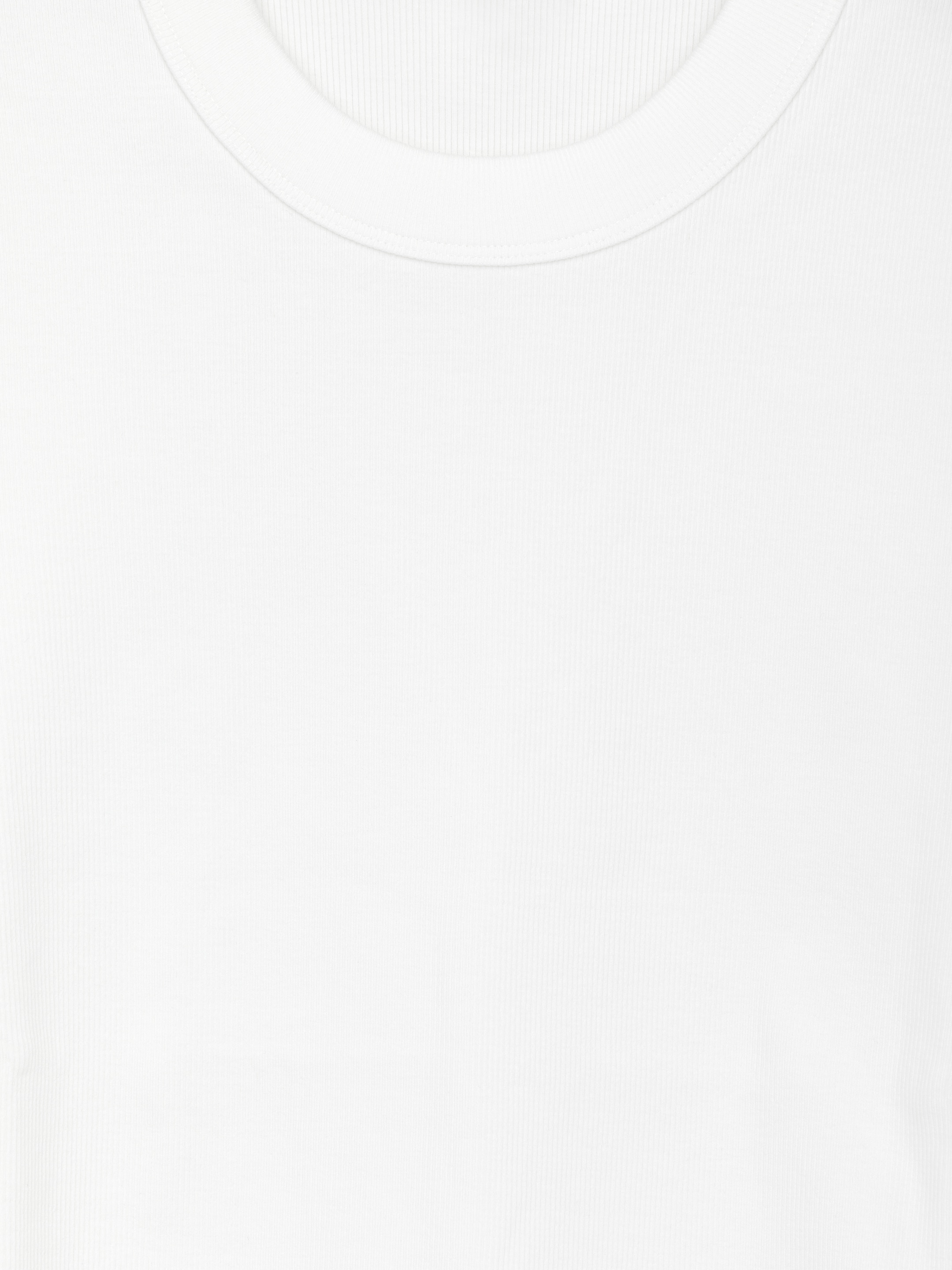 Camiseta de canalé ajustada - Blanco - Corte ajustado - Women - StillMedia/DescriptiveDetail - 1