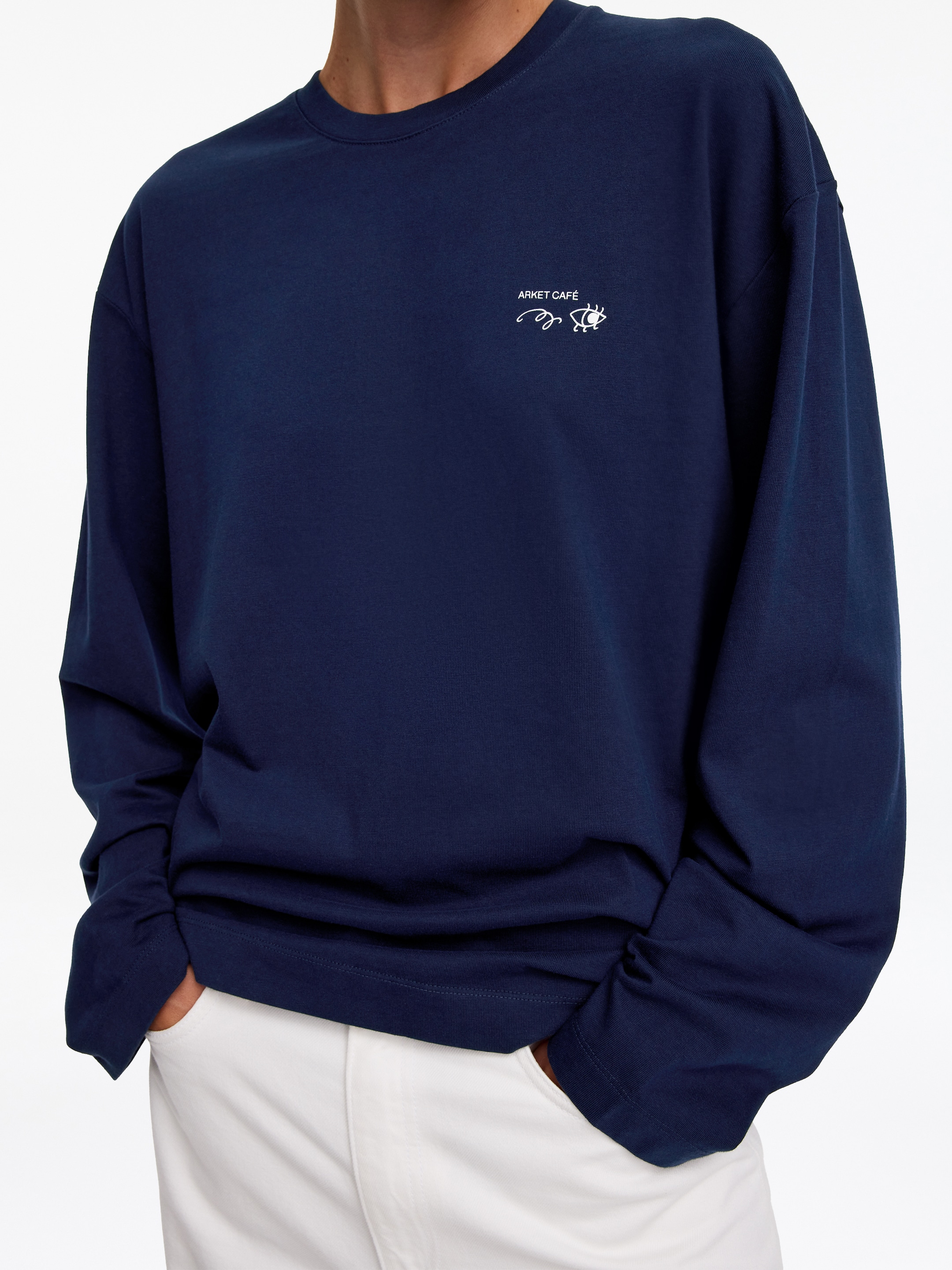 ARKET CAFÉ Long sleeve T-Shirt - Dark Blue - Regular fit - Café - StillMedia/Lookbook - 7