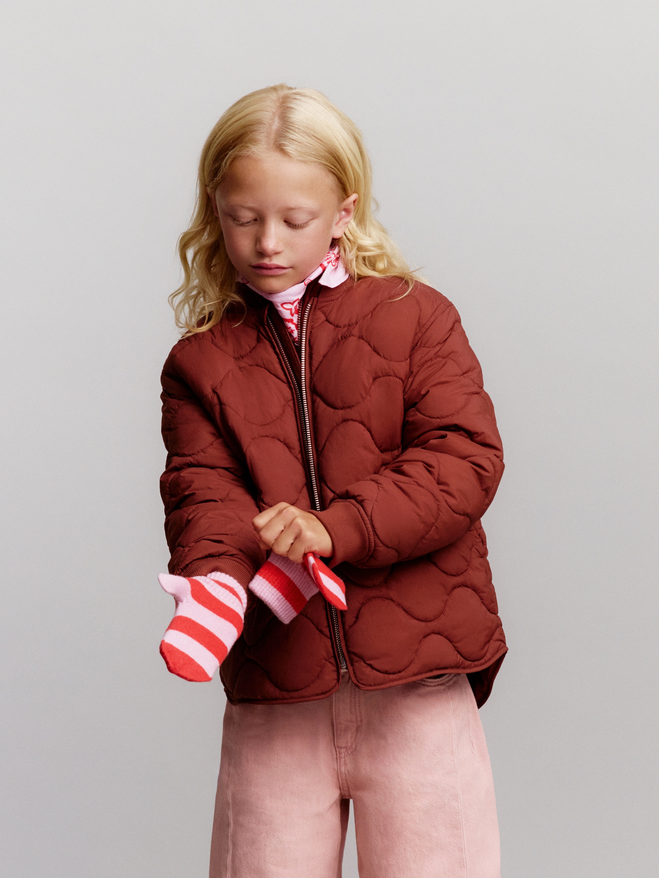 Quilted Lightweight Jacket - Rust - Regular fit - children - StillMedia/Environmental - 1