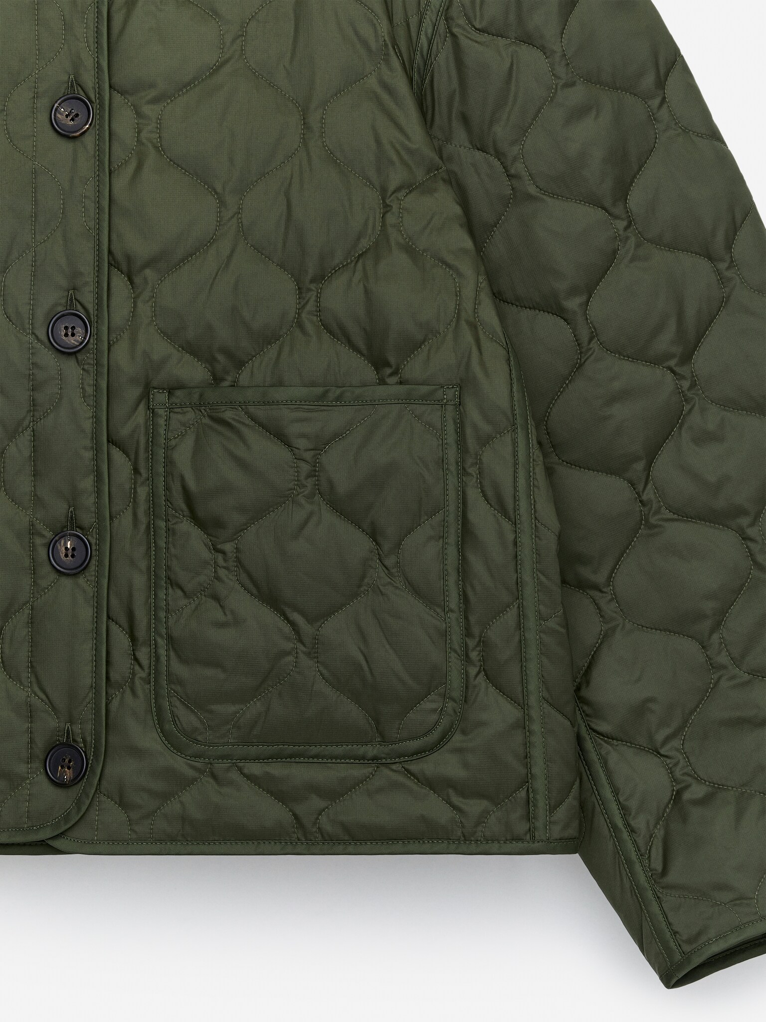 Veste matelassée 2 en 1 Upcycled Down - Vert kaki - 2