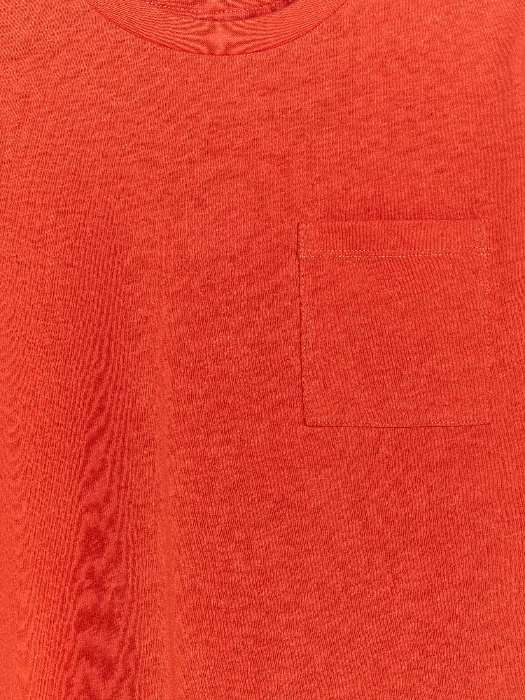 Legeres T-Shirt aus Leinenmix - Rot - Loose Fit - Kinder - StillMedia/DescriptiveDetail - 1