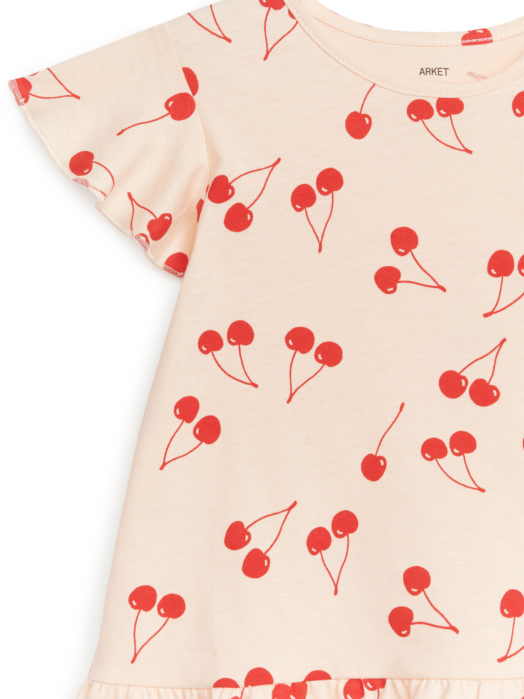 FrillJerseyDress - Hellorange/Kirschen - Regular Fit - Children - StillMedia/DescriptiveDetail - 1
