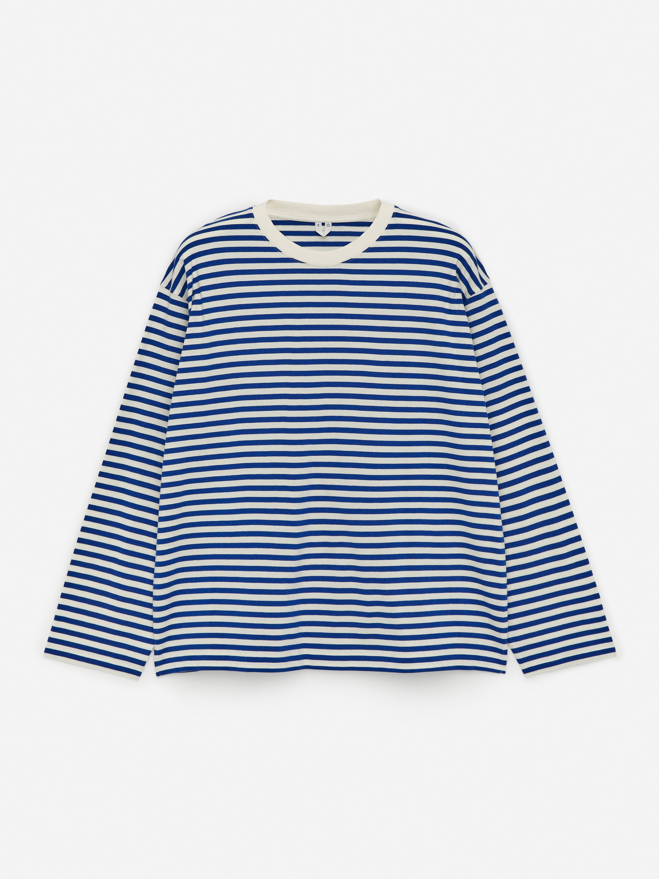 T-shirt met lange mouwen - Wit/blauw