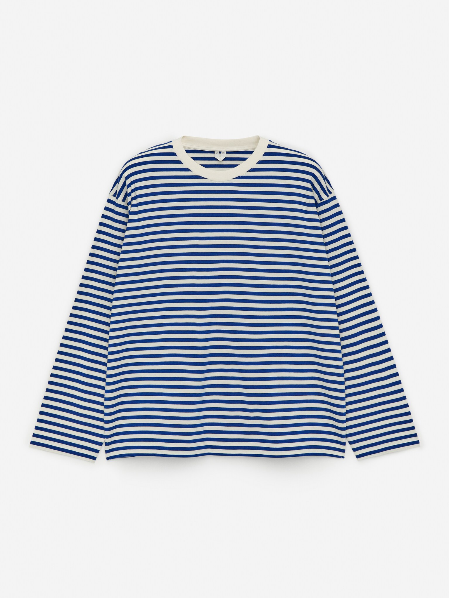 T-shirt à manches longues - Blanc/Bleu - 2