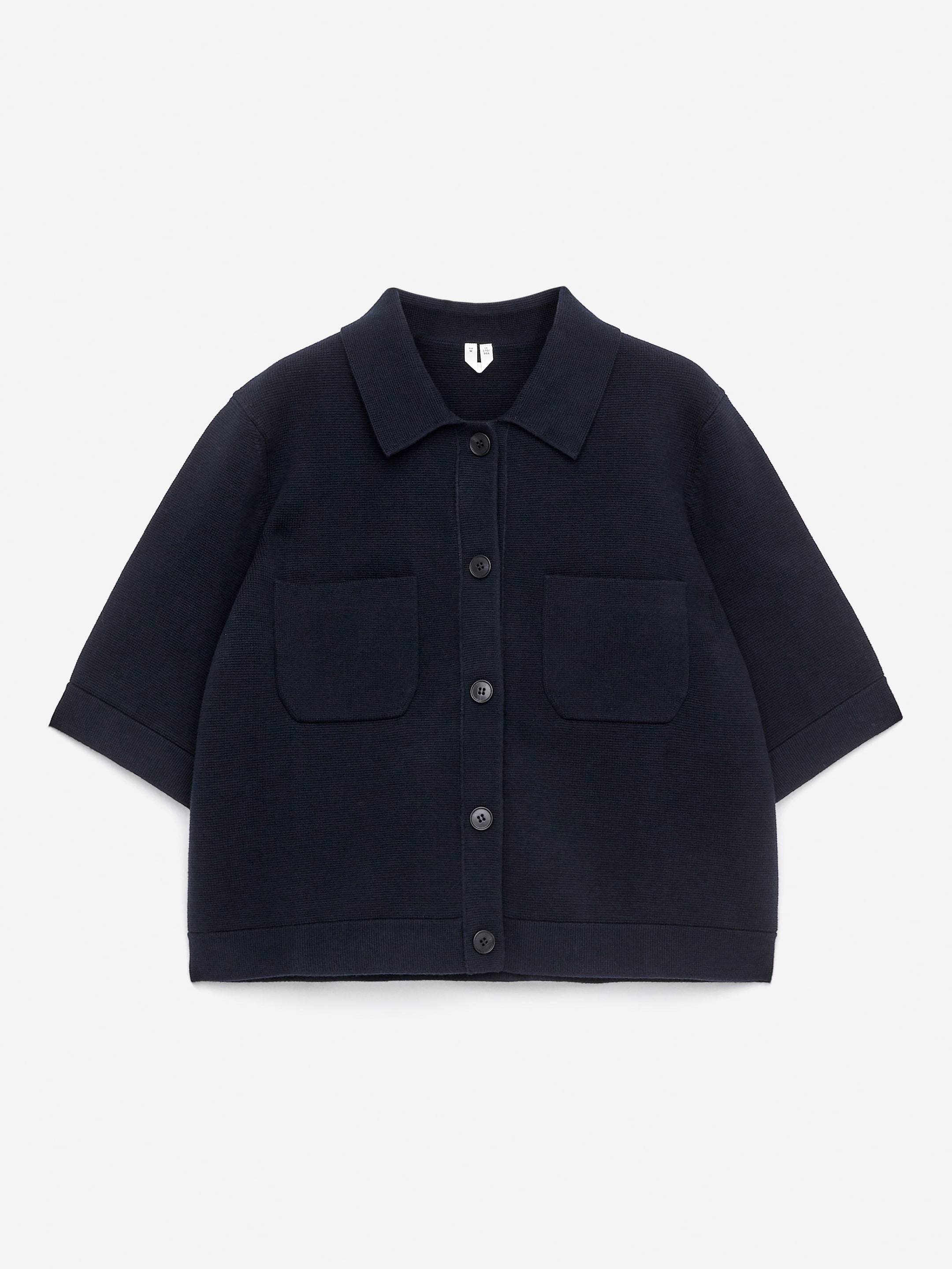 Agrandir l'image: Cardigan à manches courtes - Bleu foncé - FEMME | H&M CH 5